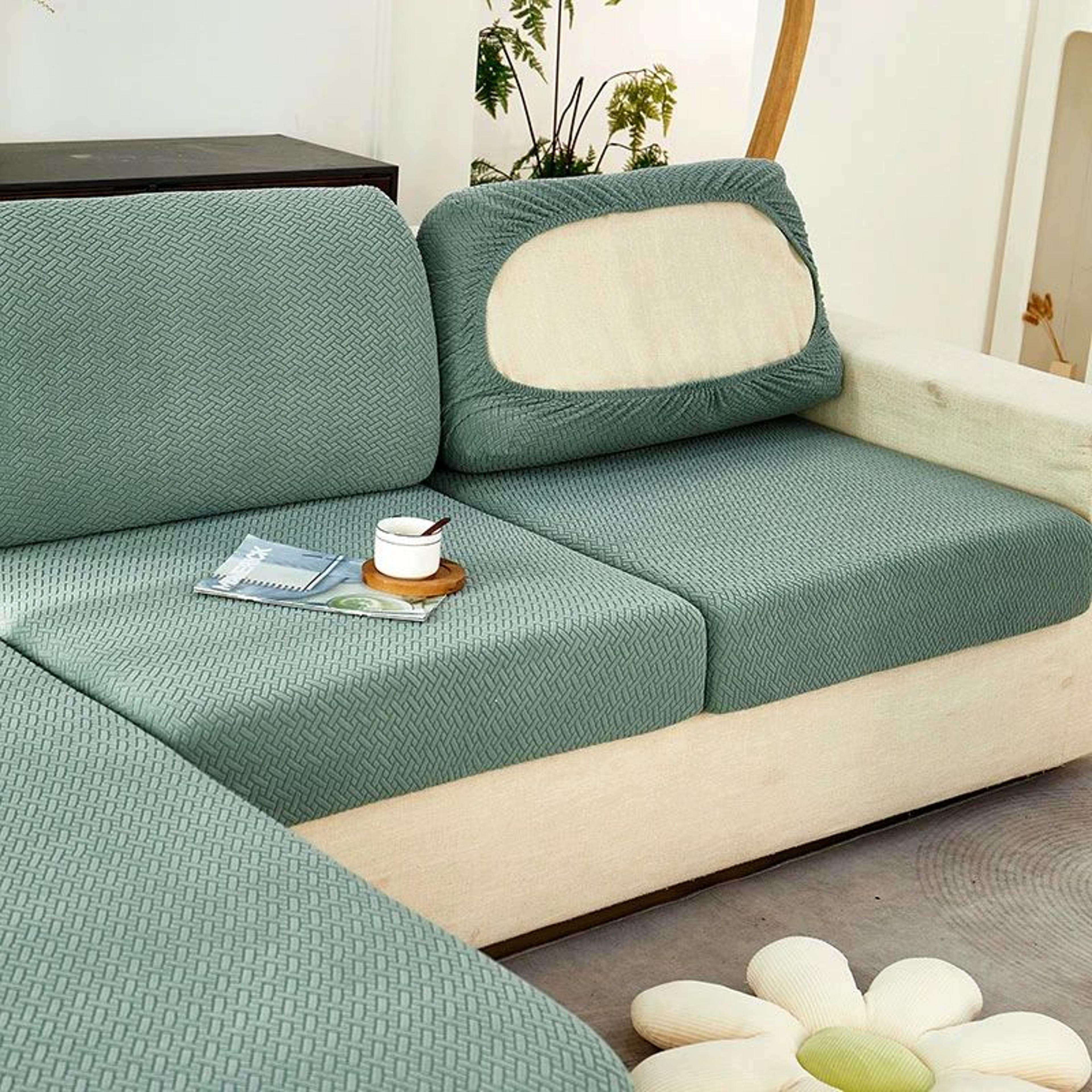 Thick Jacquard Stretch Sofa Seat Cushion Cover 7