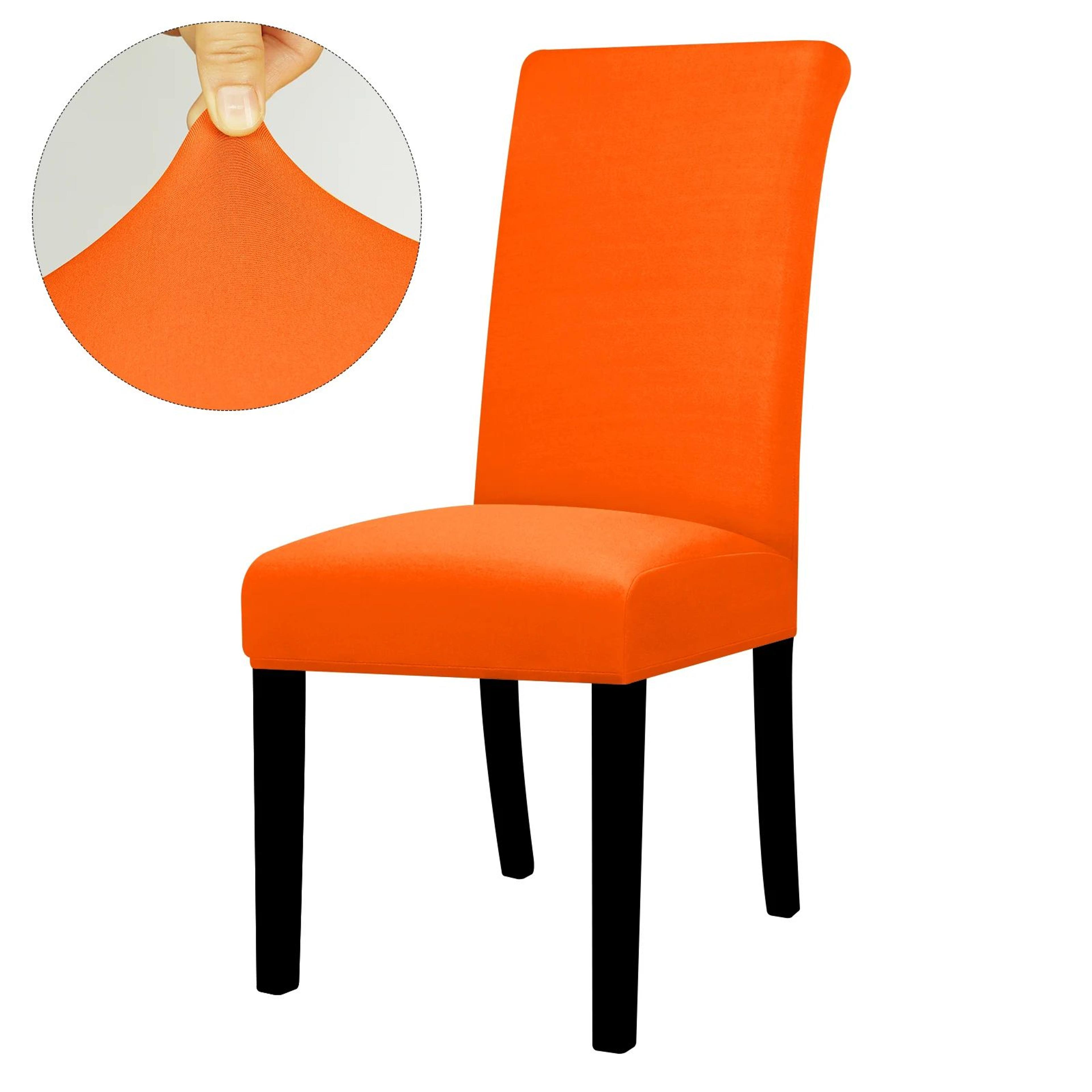 Solid Color Elastic Stretch Dining Chair Cover 14