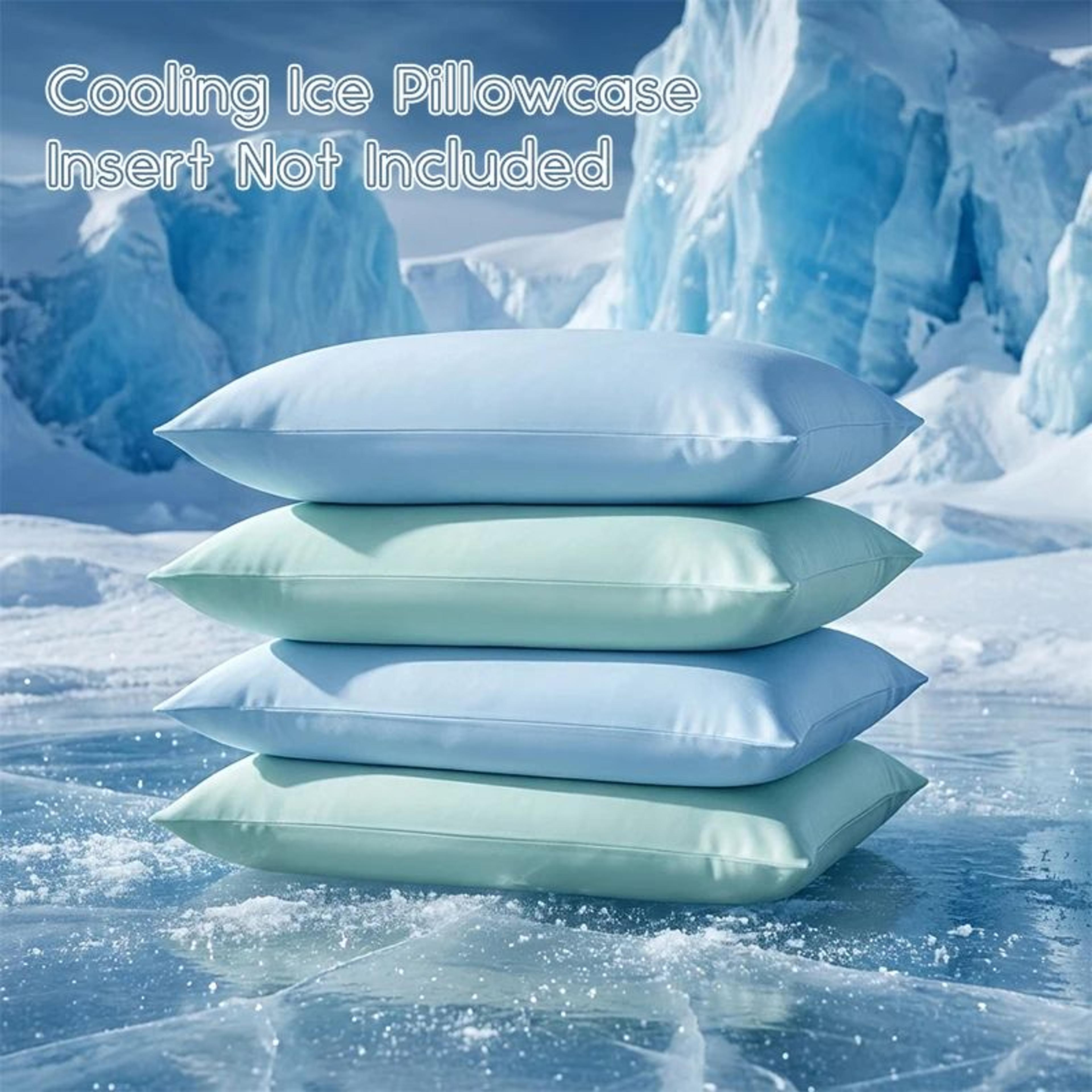 Summer Cooling Ice Silk Pillowcase 2