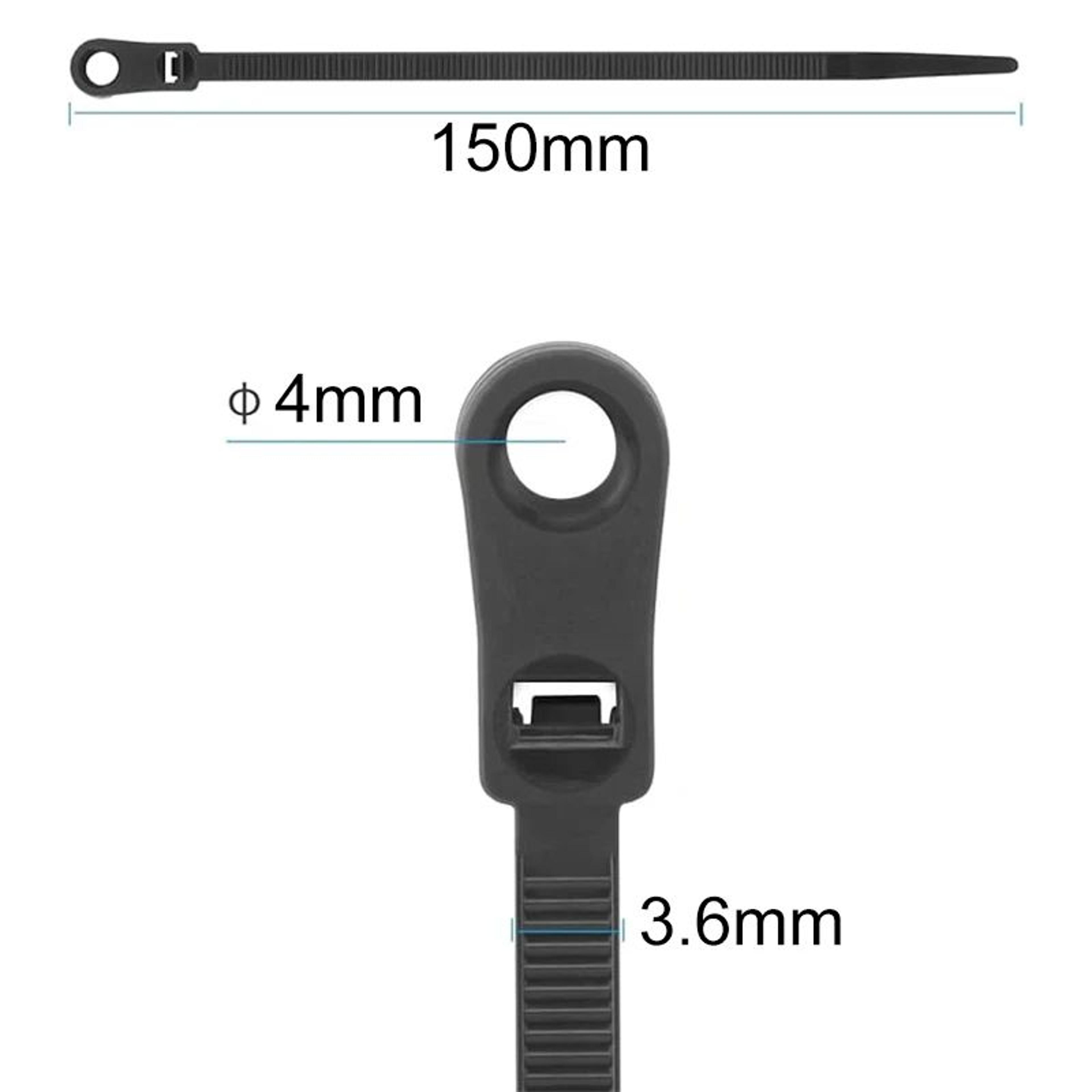 Reusable Screw Hole Nylon Cable Ties 1