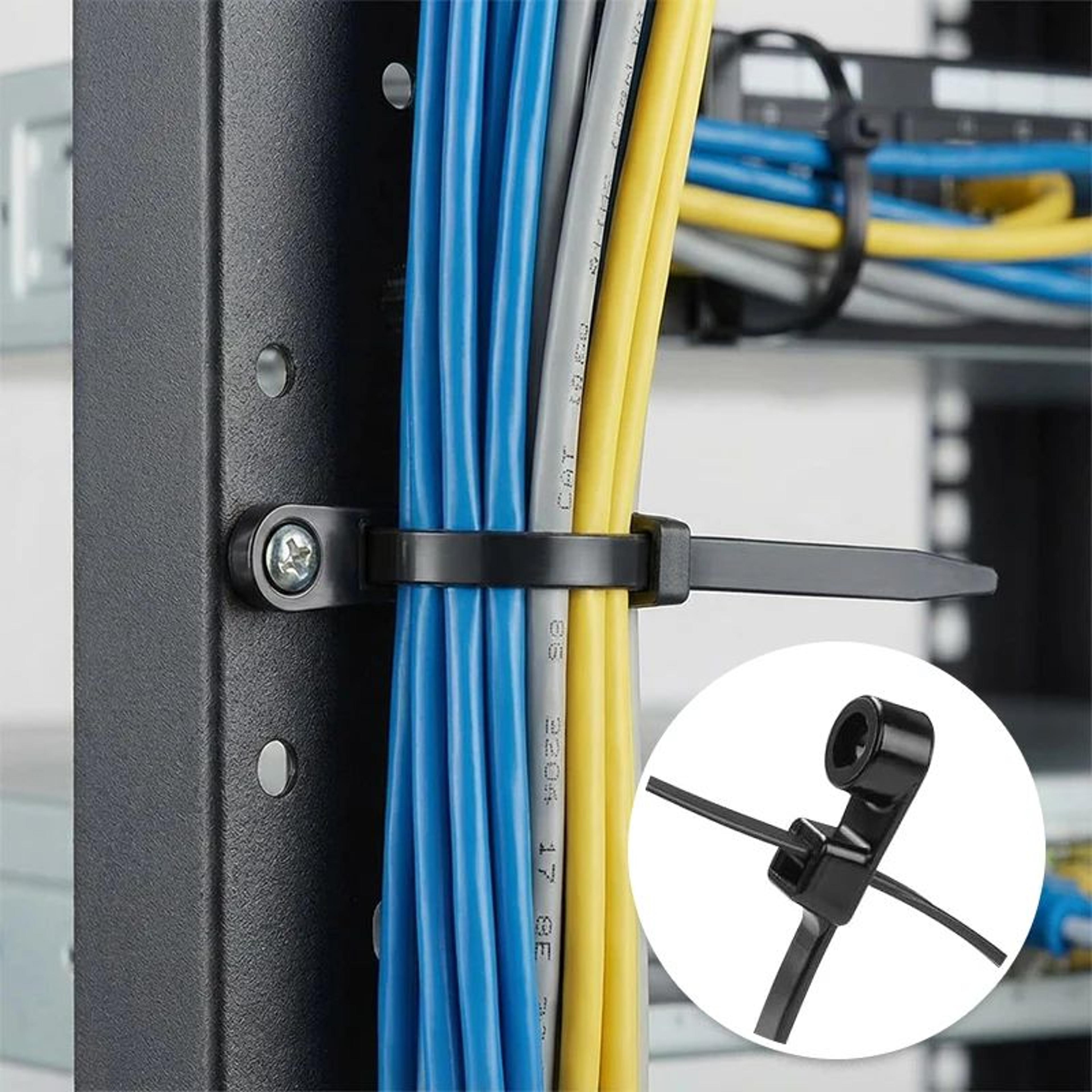 Reusable Screw Hole Nylon Cable Ties 3