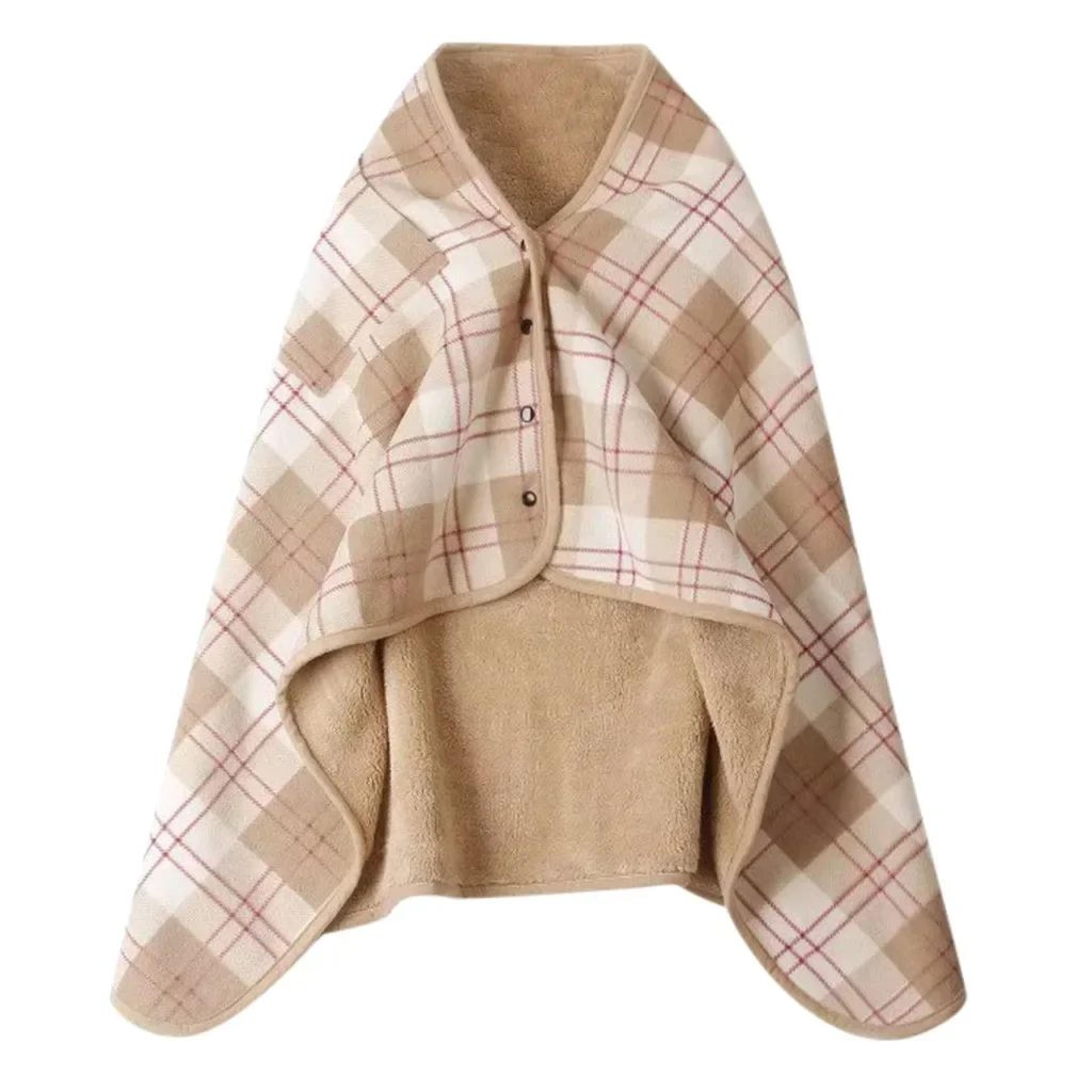 Elegant Tartan Plaid Winter Blanket Scarf 10