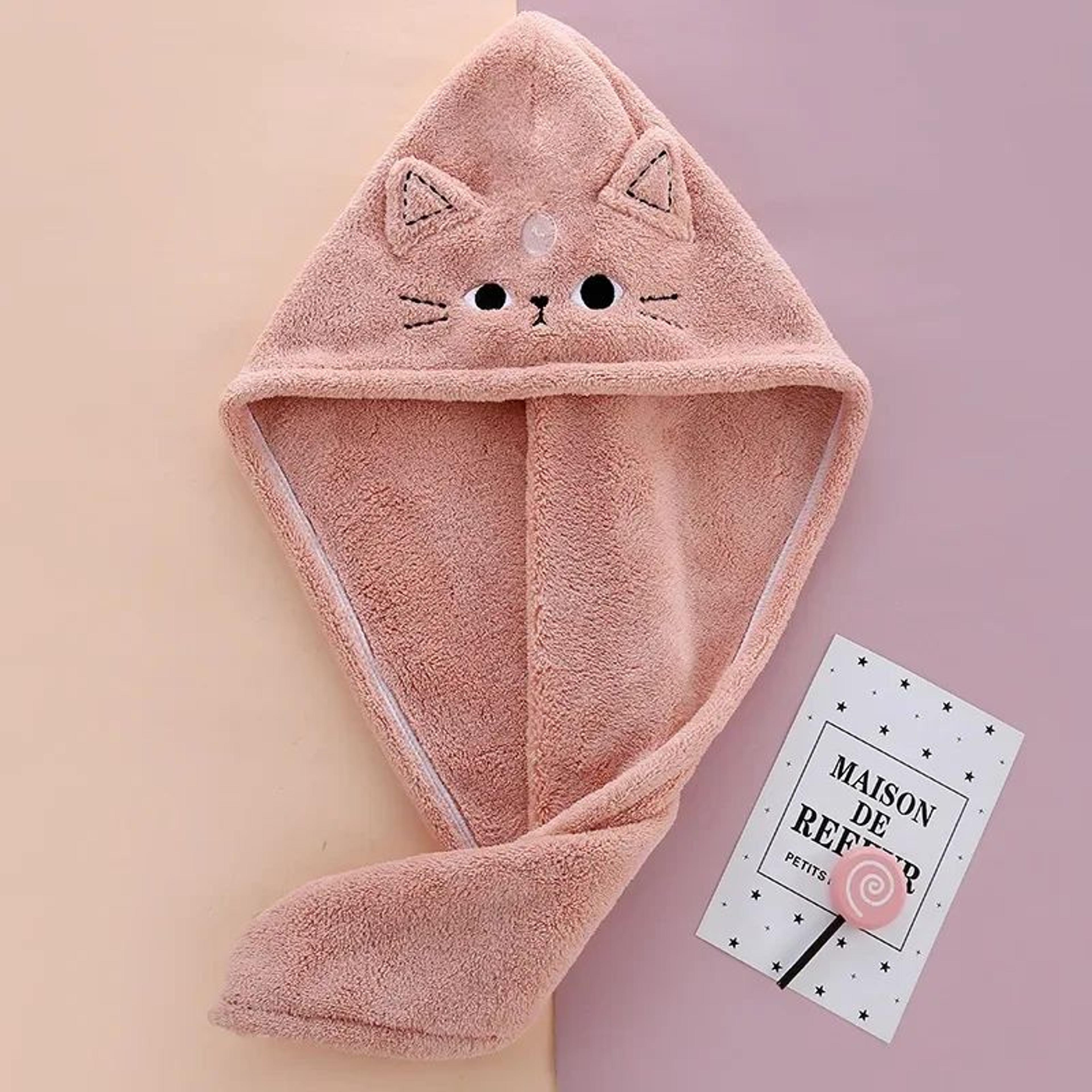 Cute Microfiber Quick Dry Hair Towel Cap 3