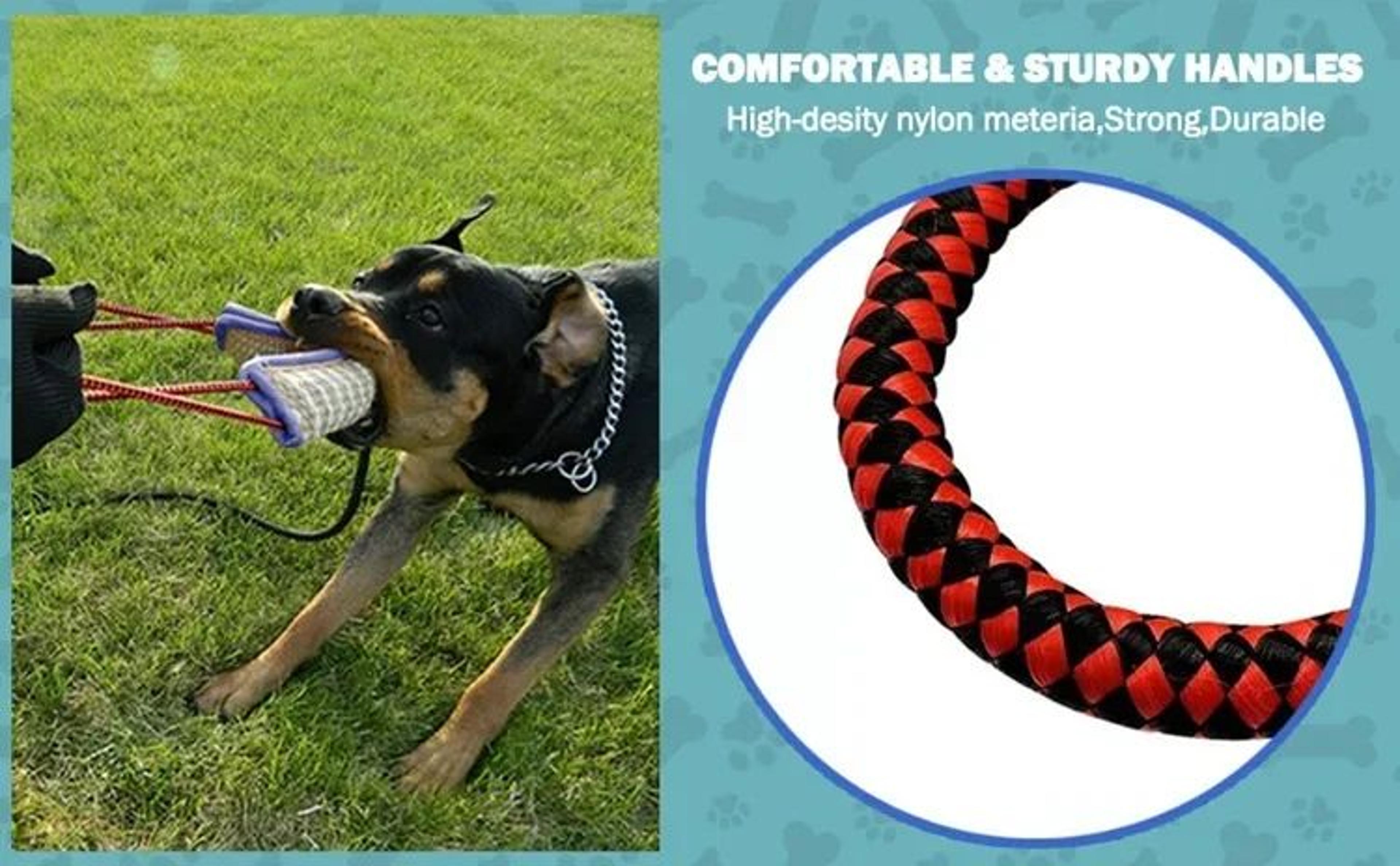 Durable Jute Dog Bite Training Tug Pillow 10