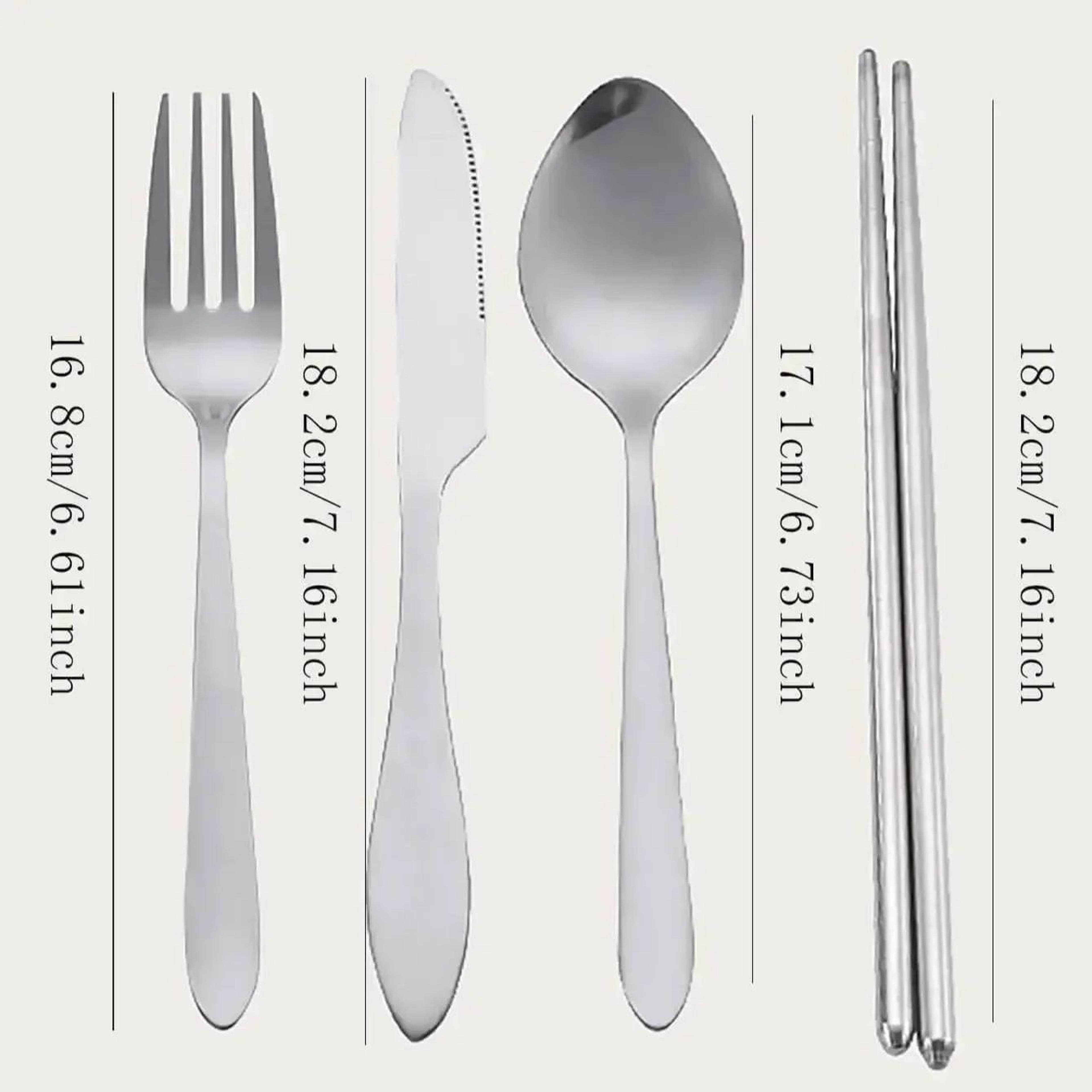 Portable Stainless Steel Travel Cutlery Set 3