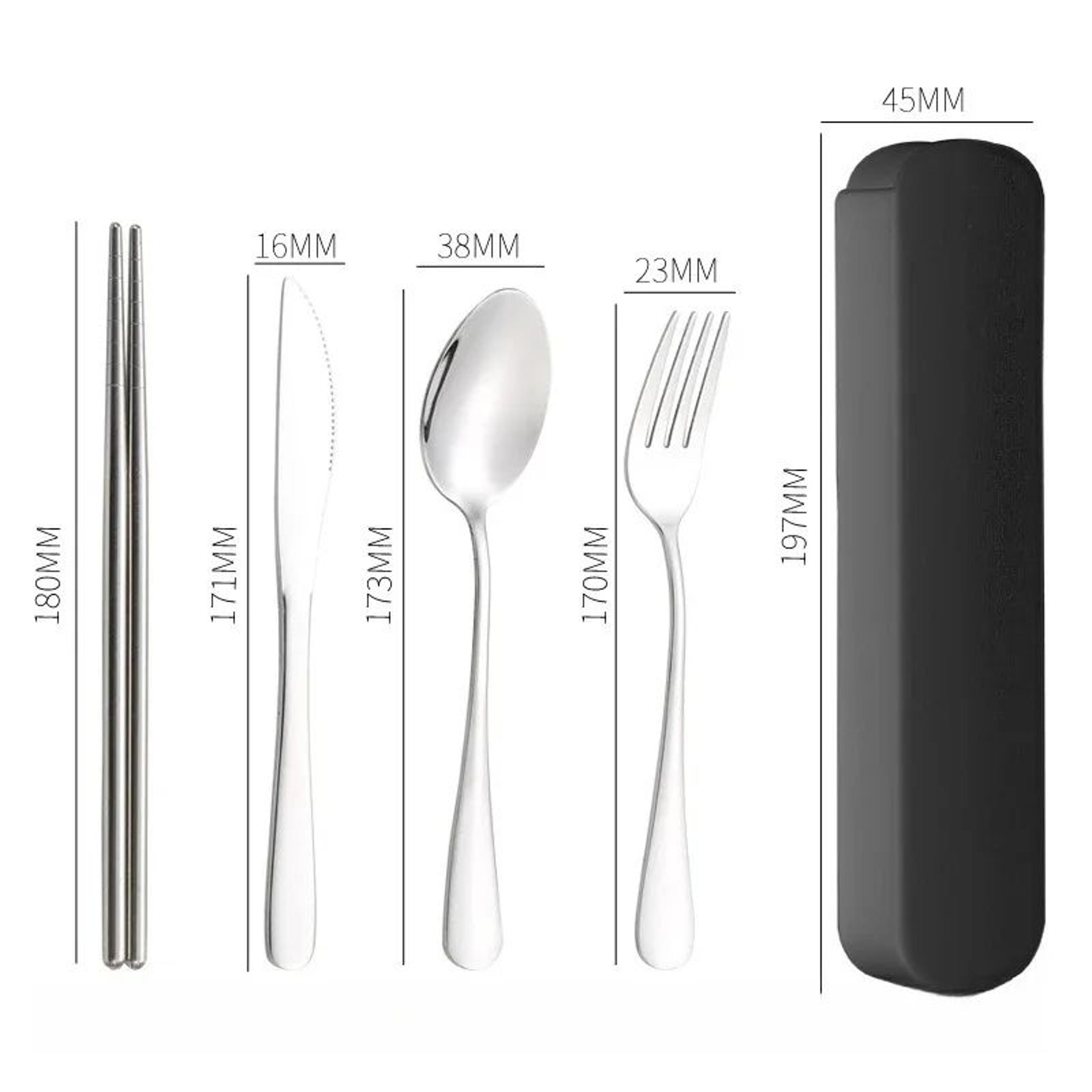Portable Stainless Steel Travel Cutlery Set 6