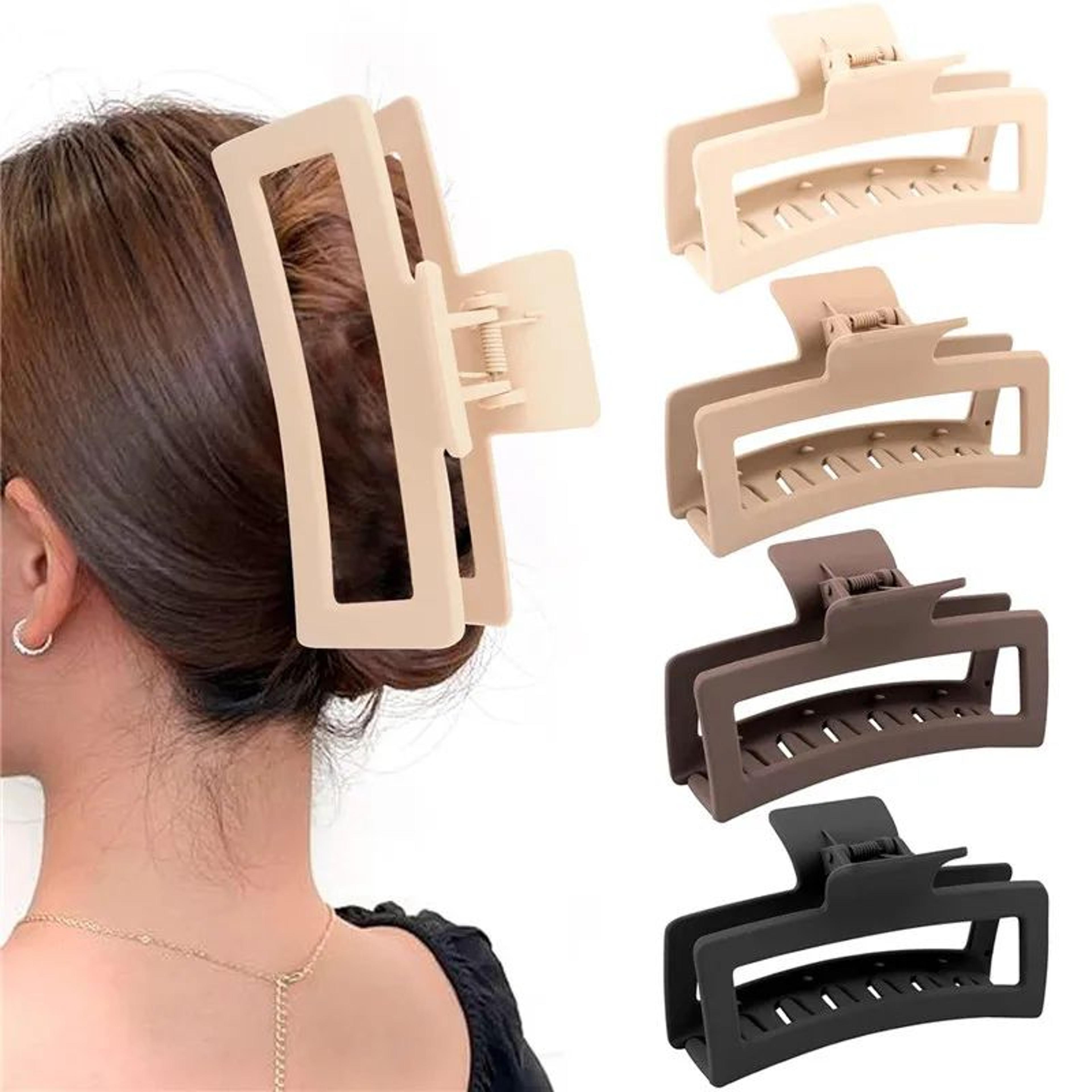 Extra Large Matte Claw Clips For Thick Long Hair 4 Pack 0