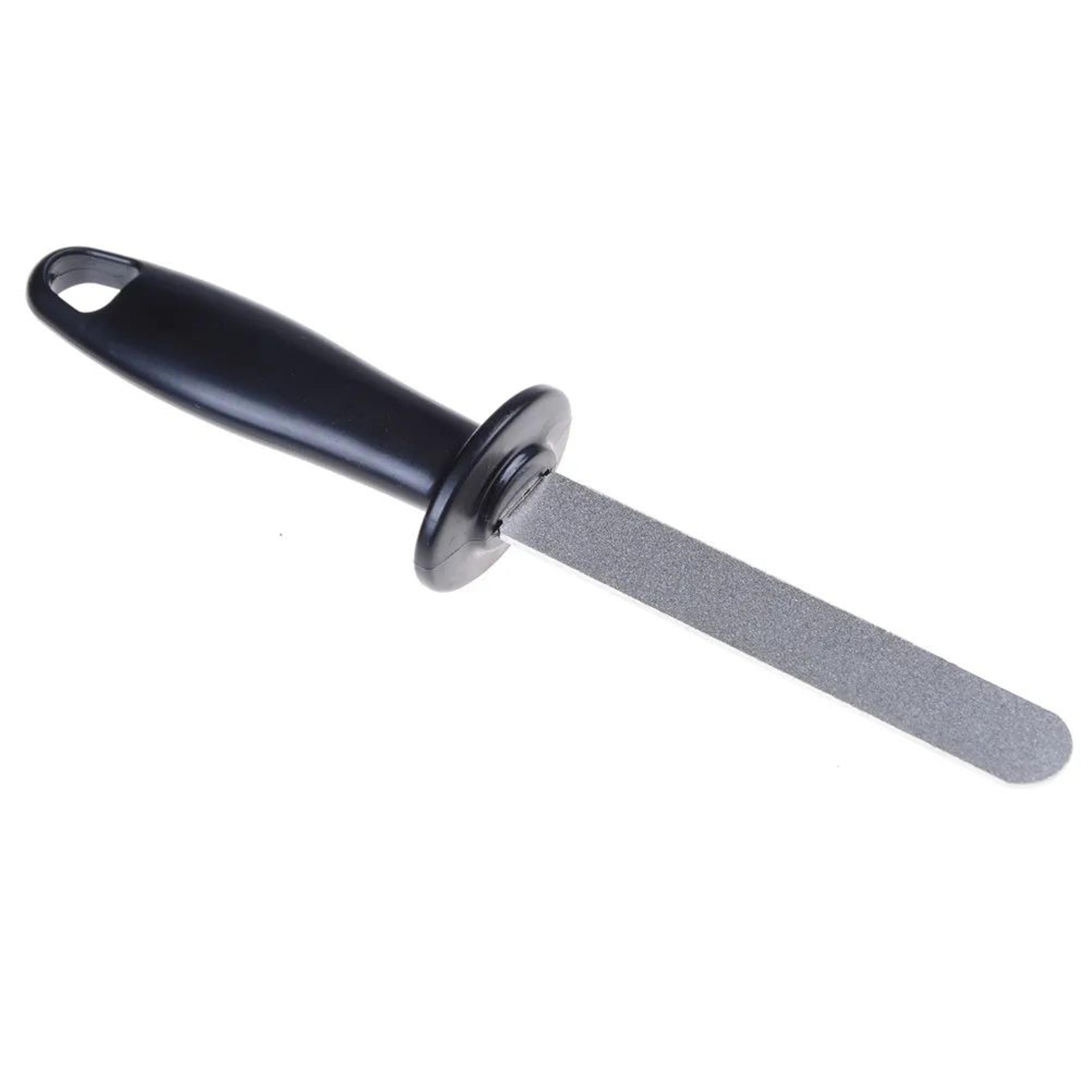 Double Sided Diamond Knife Sharpener With Non Slip Handle 1