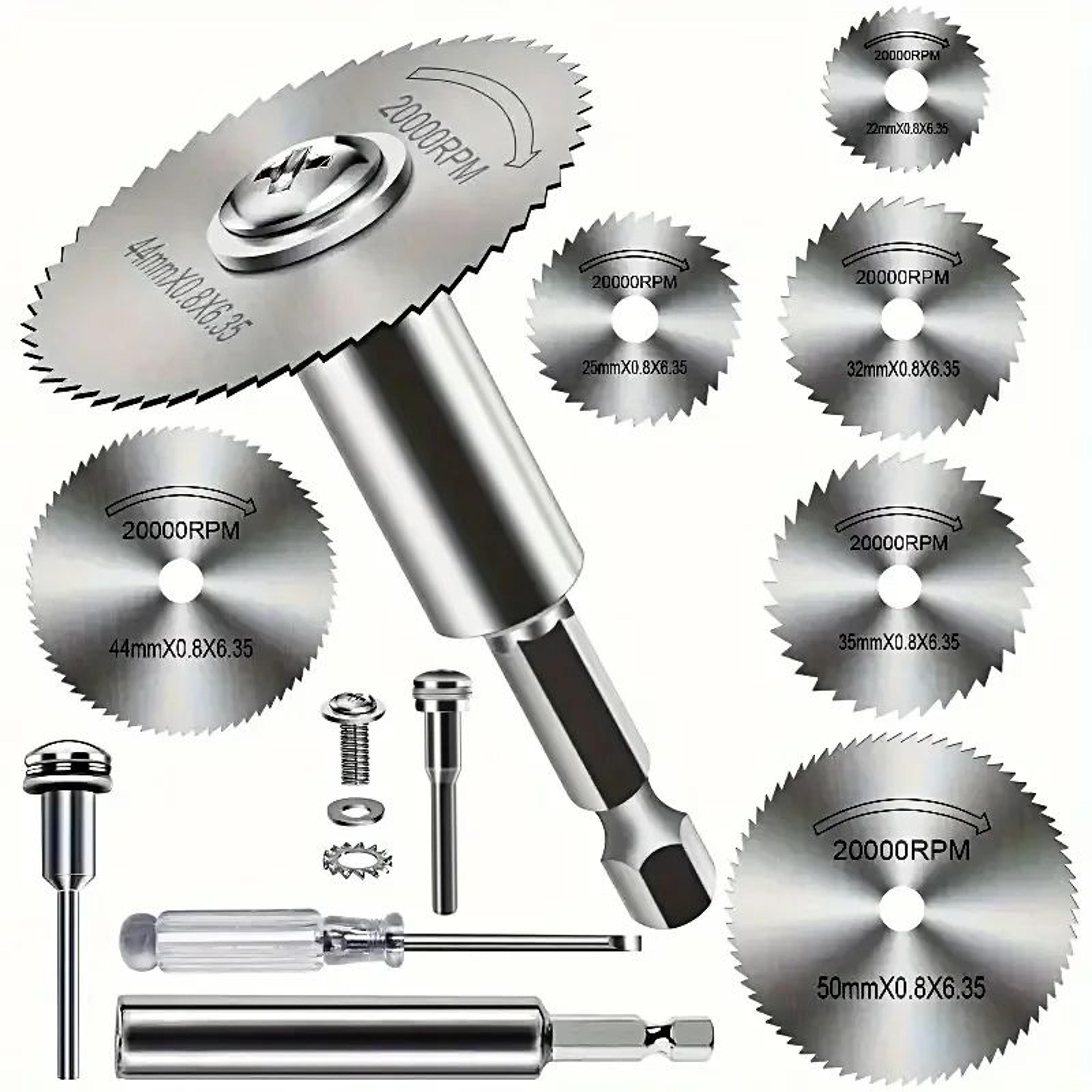 high speed steel cutting saw blades with hex shank 10 piece set