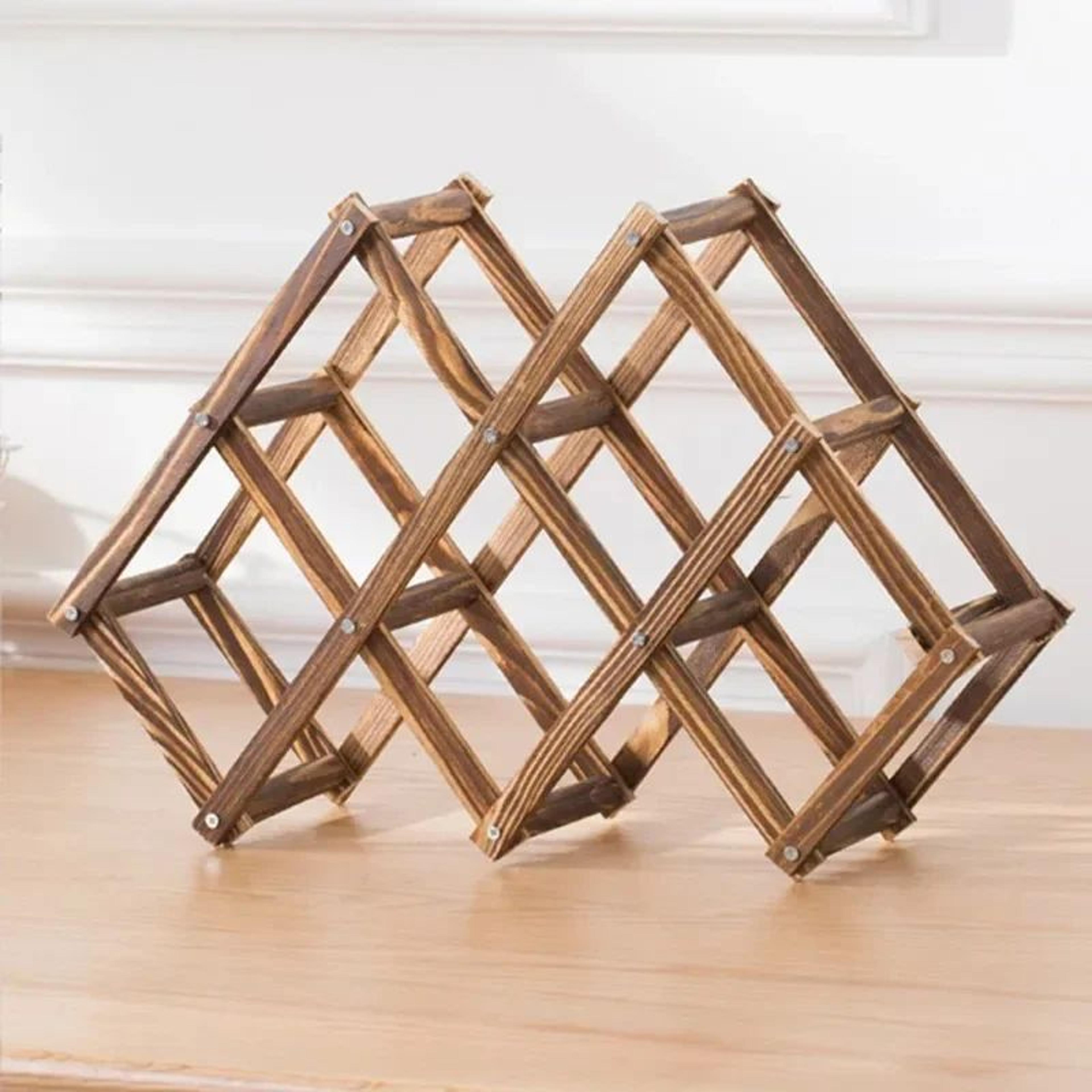 Freestanding Wine Bottle Display Rack Organizer 3