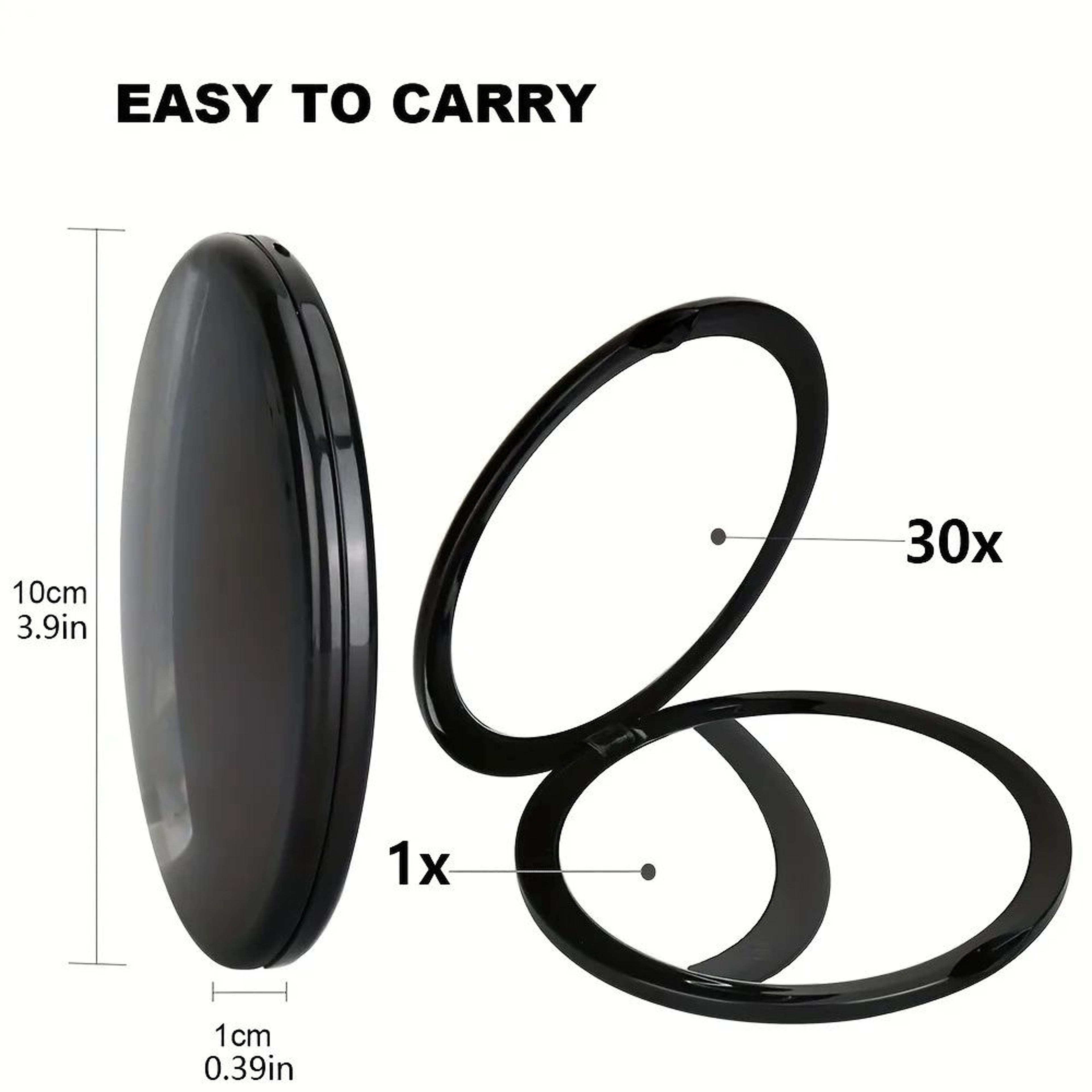 10cm Compact Acrylic Magnifying Pocket Mirror 7