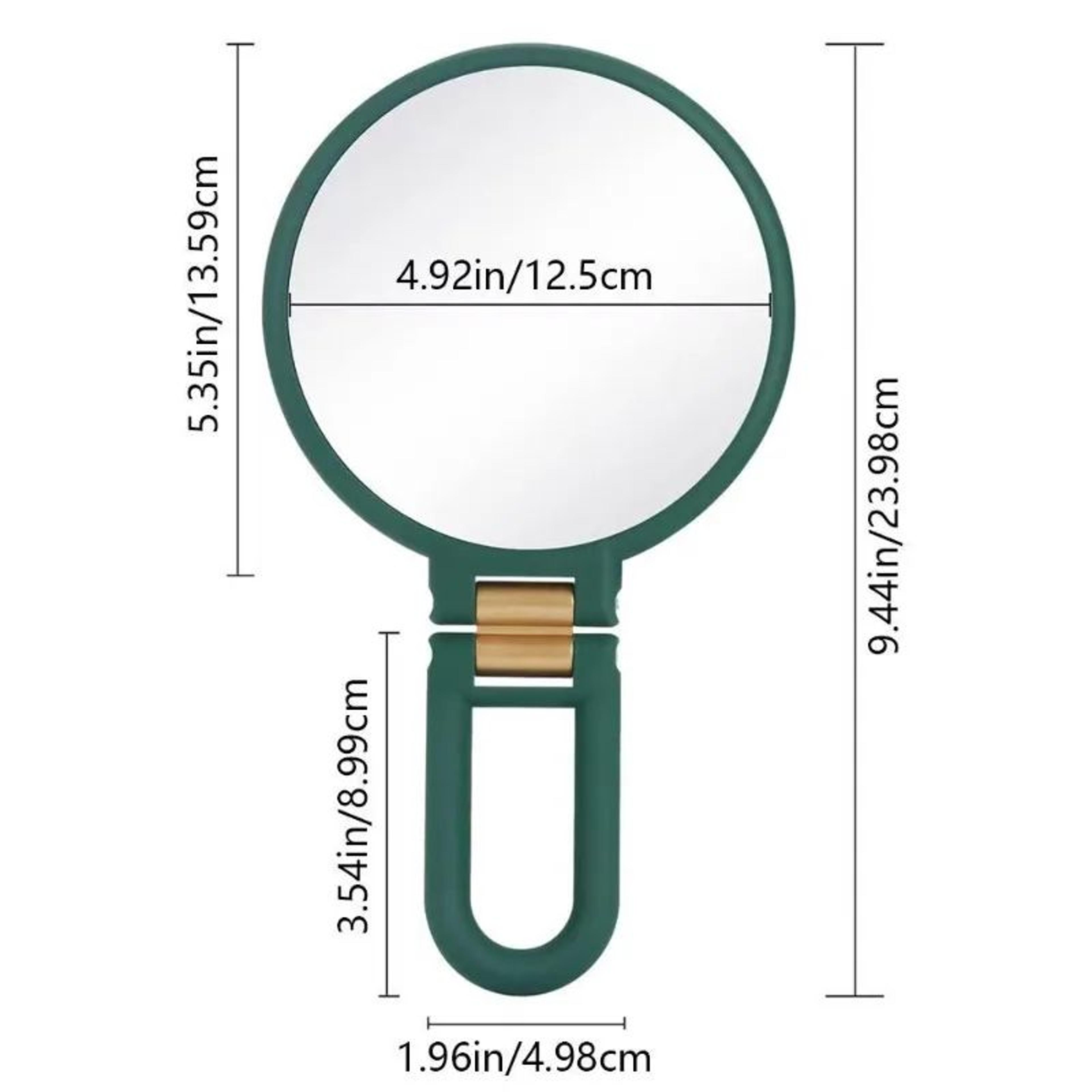 Double Sided 30X Magnifying Hand Mirror With Stand 3