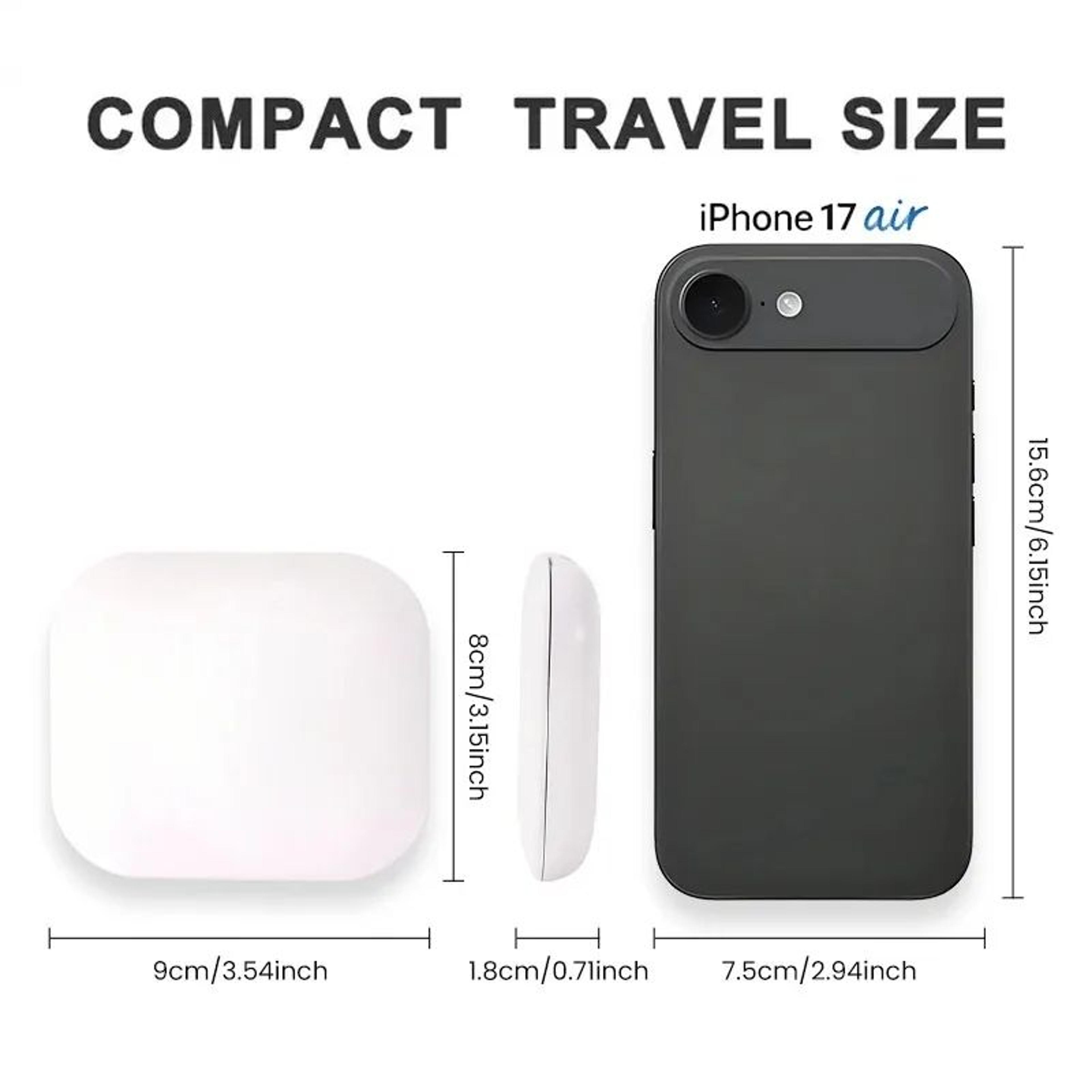 Portable LED Compact Mirror With 1X And 2X Magnification 2