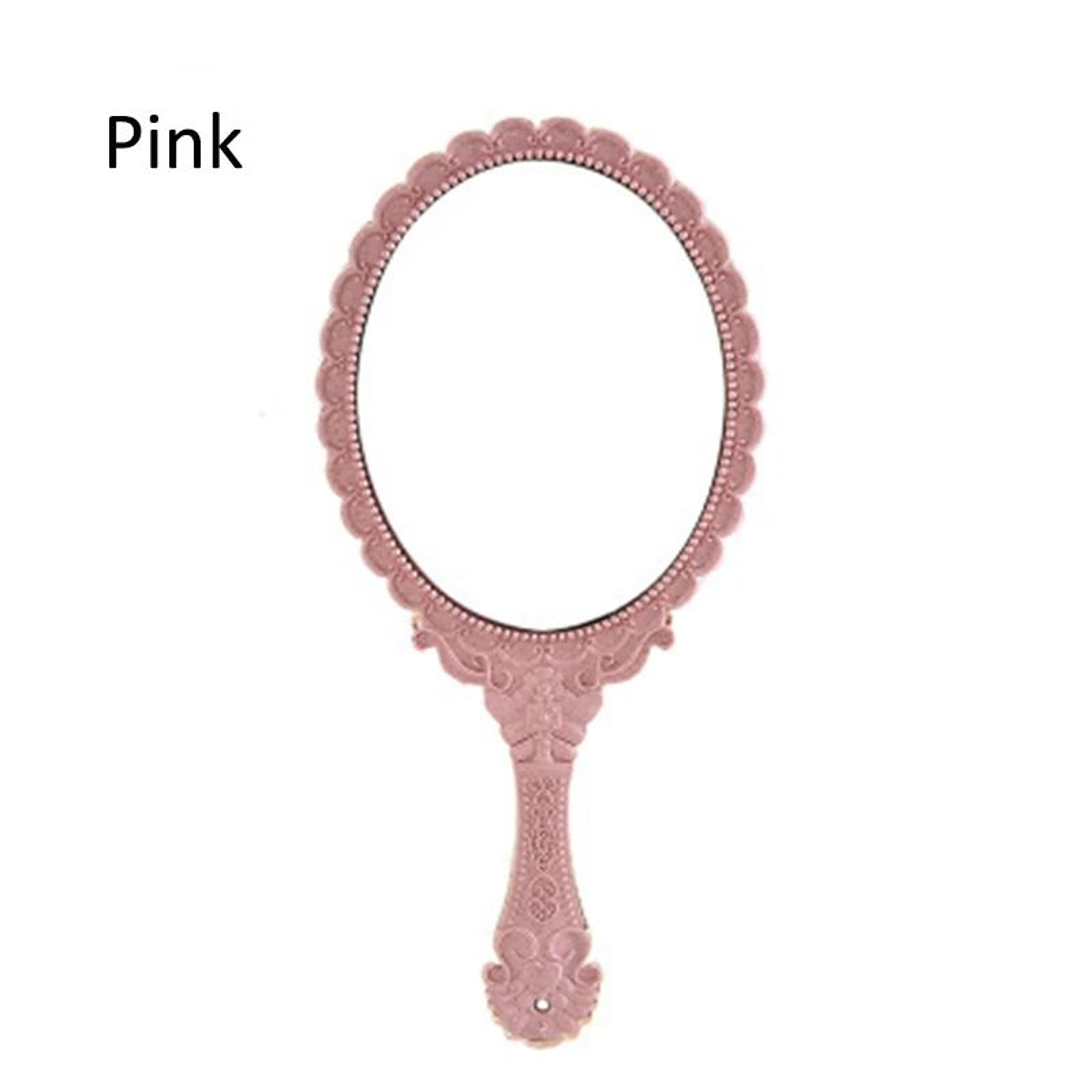 Vintage European Style Oval Handheld Makeup Mirror 6