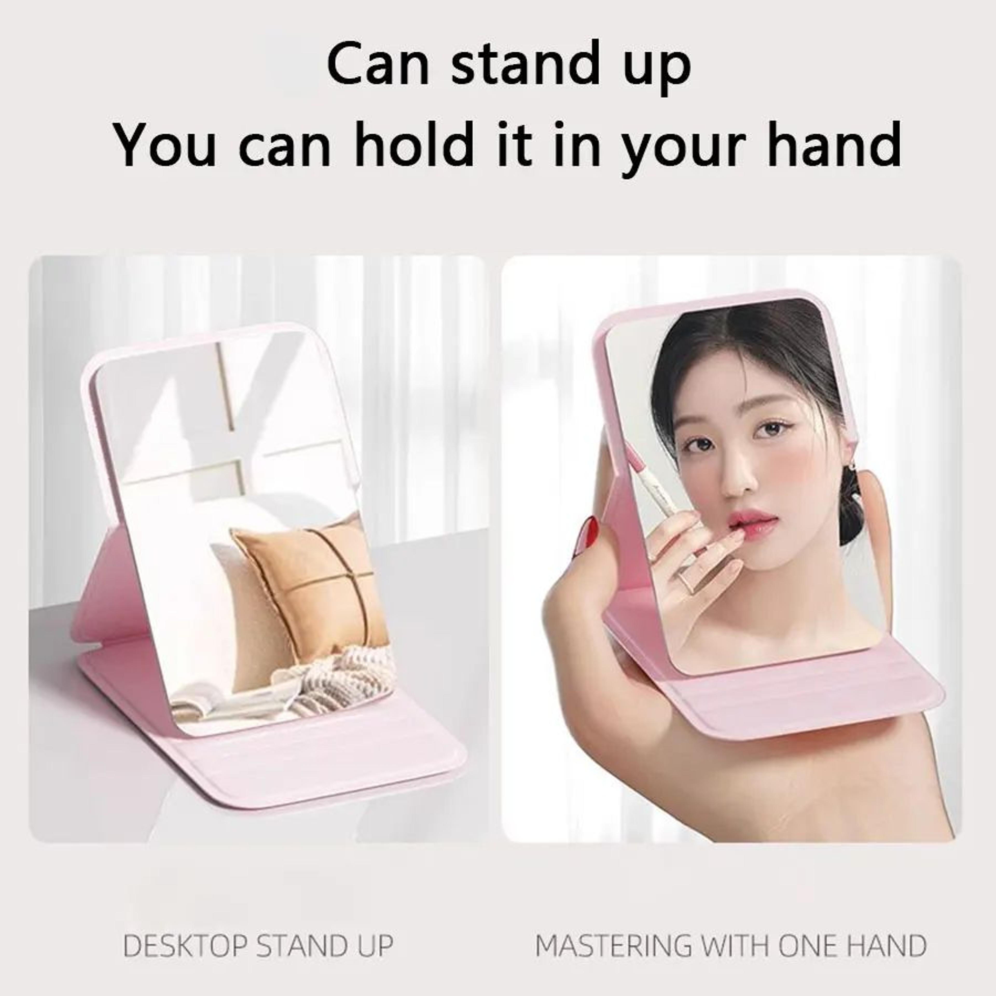 Portable Folding Desktop Makeup Mirror For Men And Women 2