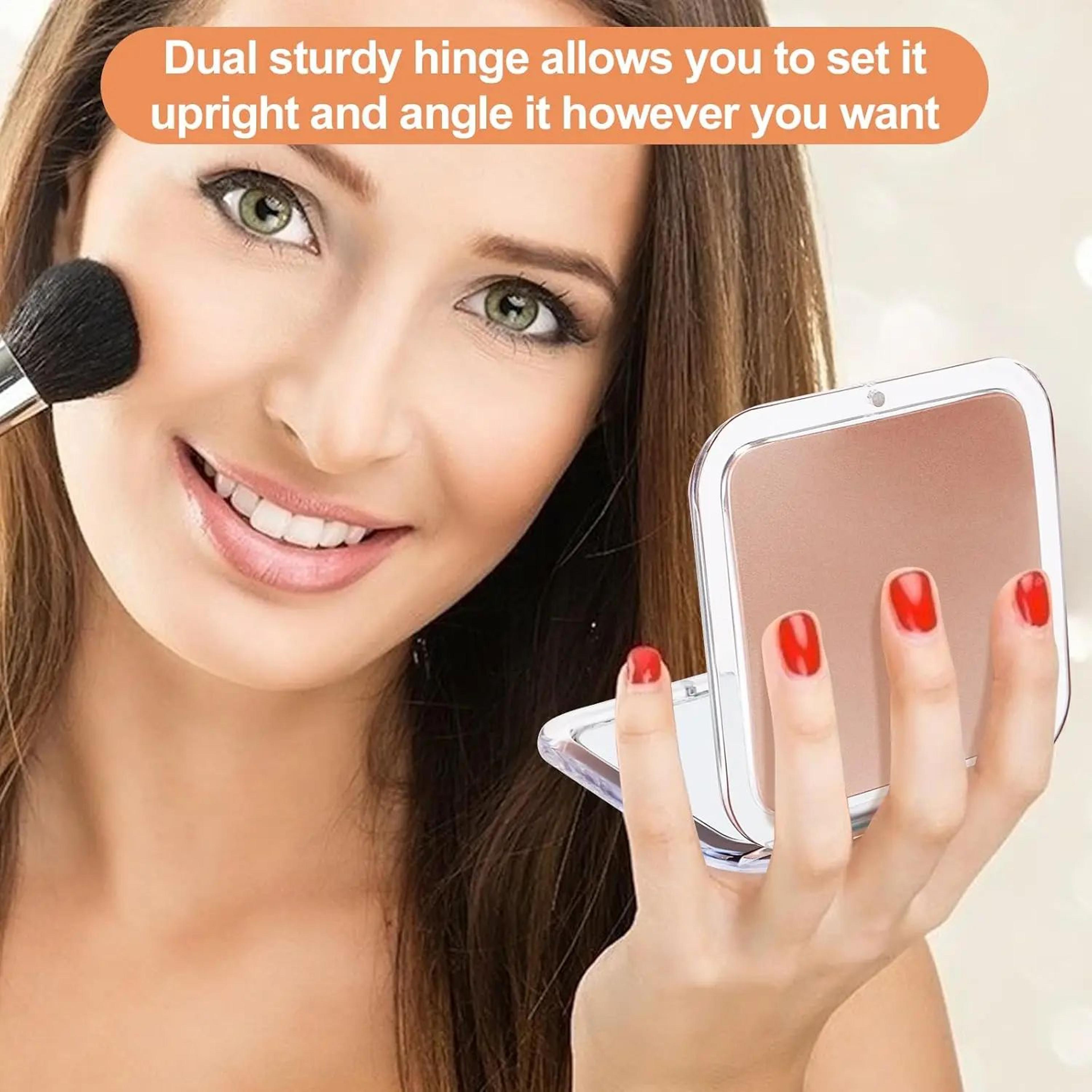 30X Magnifying Compact Folding Pocket Makeup Mirror 3