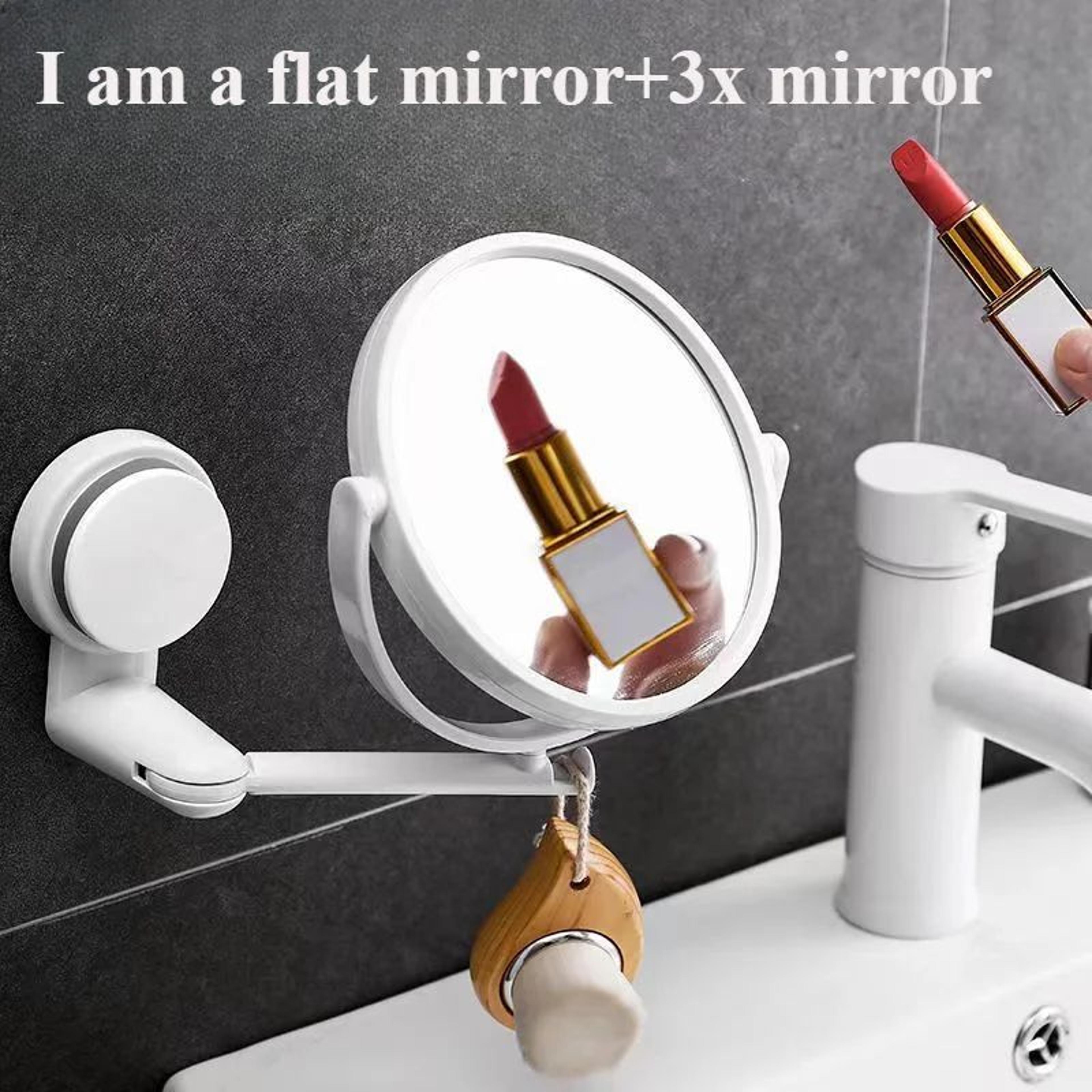 Wall Mounted 360 Degree Rotating Makeup And Shaving Mirror 4