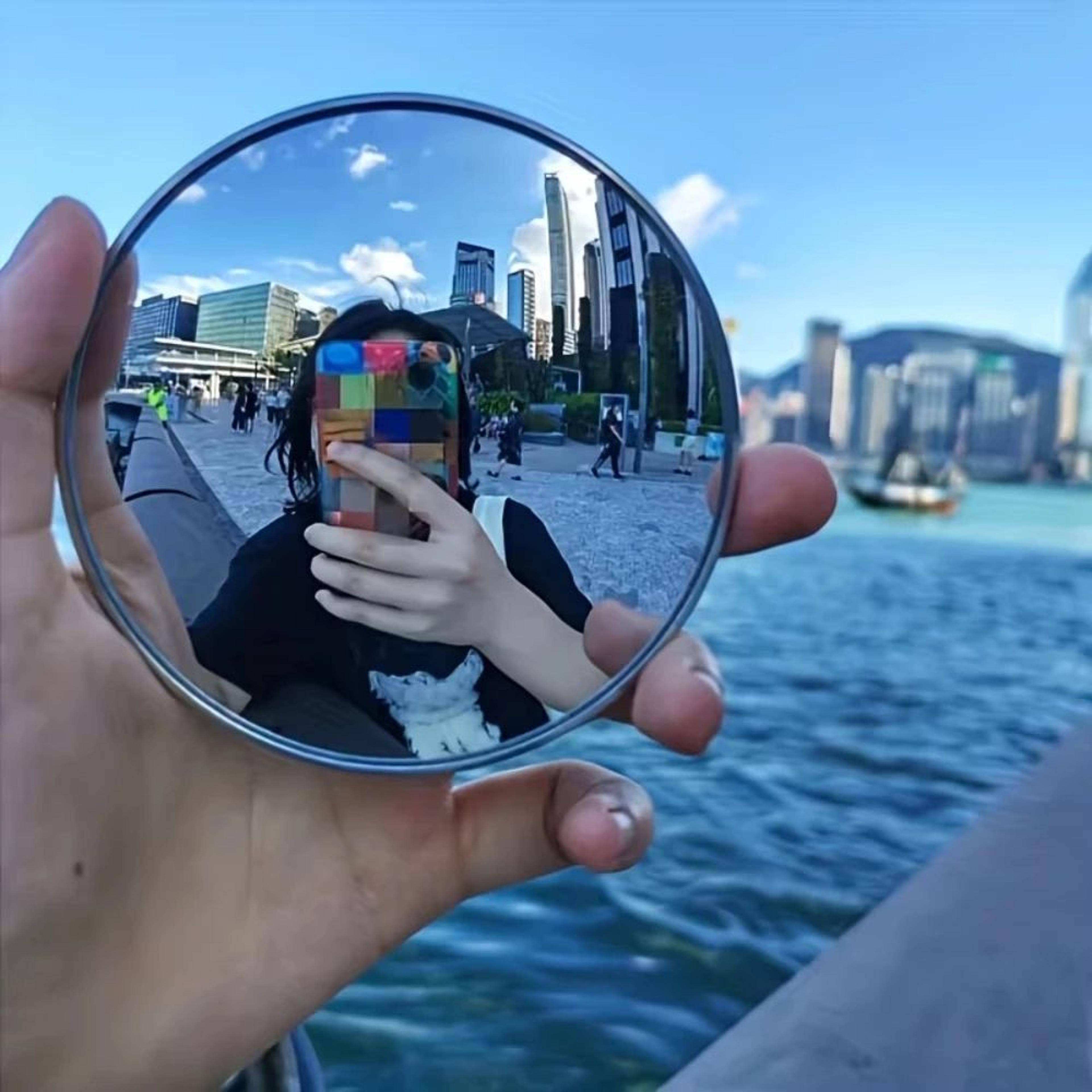 Portable Convex Wide Angle Folding Travel Mirror 1