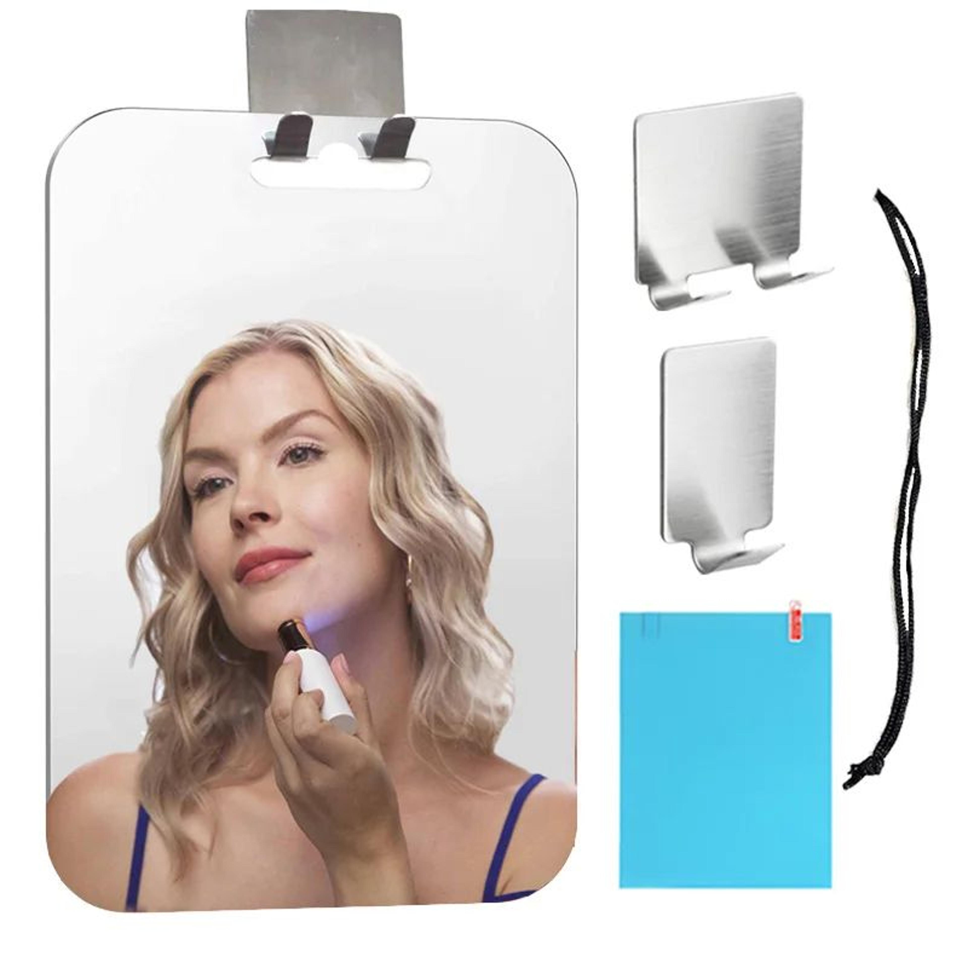 25cm Acrylic Fogless Shower Mirror For Shaving And Makeup 4