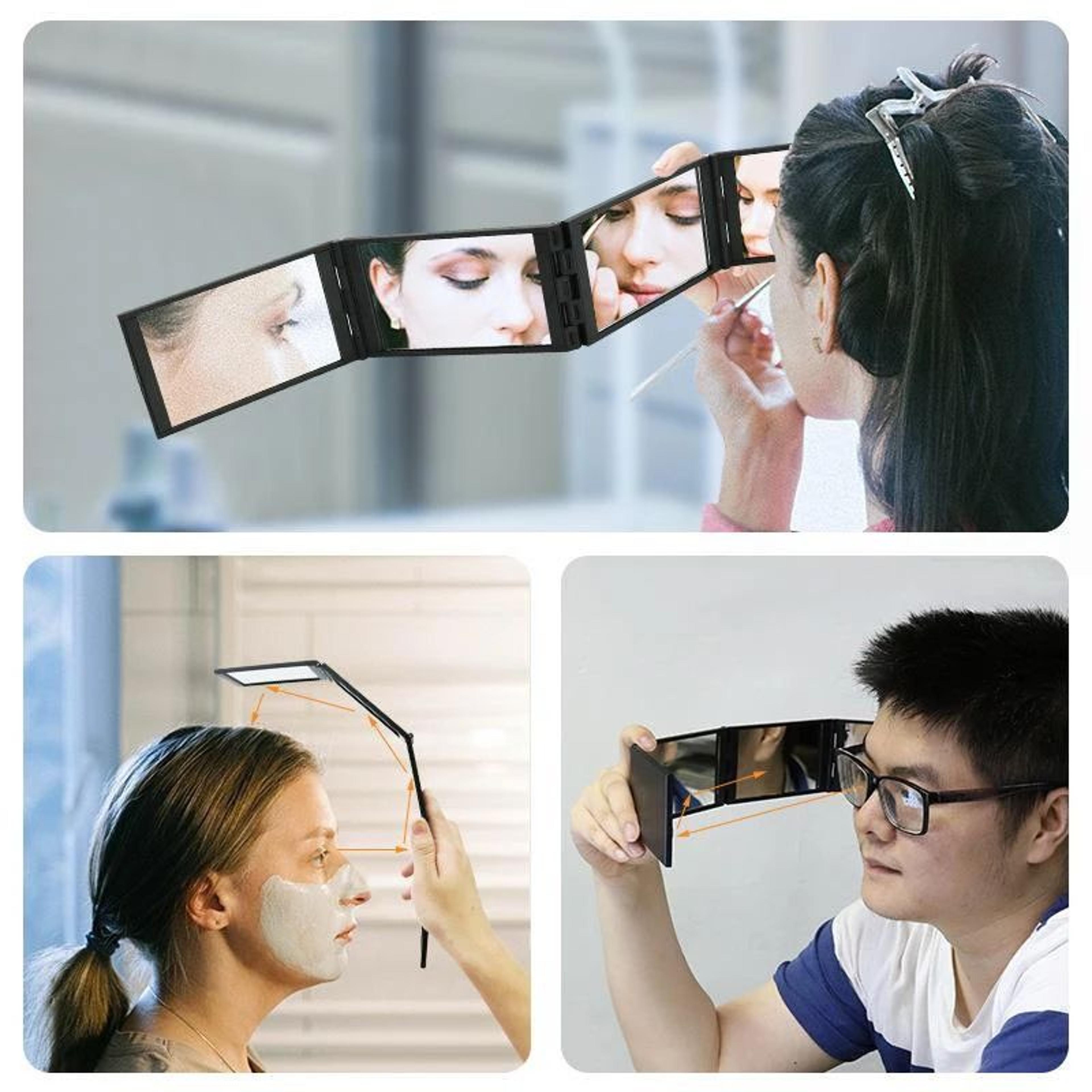 4 Way 360 Degree Foldable Self Hair Cutting Mirror 9