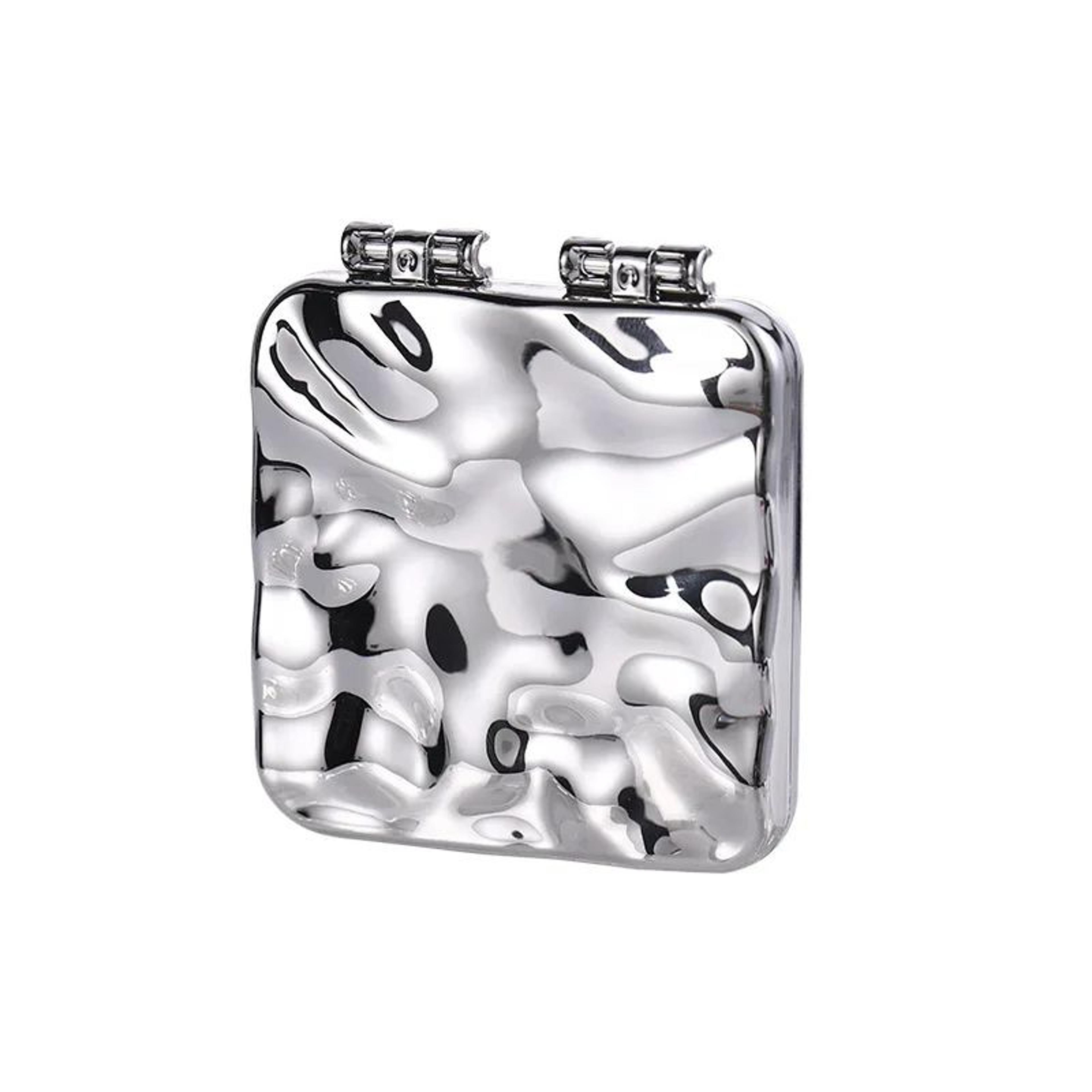 Double Sided Folding Portable Handheld Makeup Mirror 4