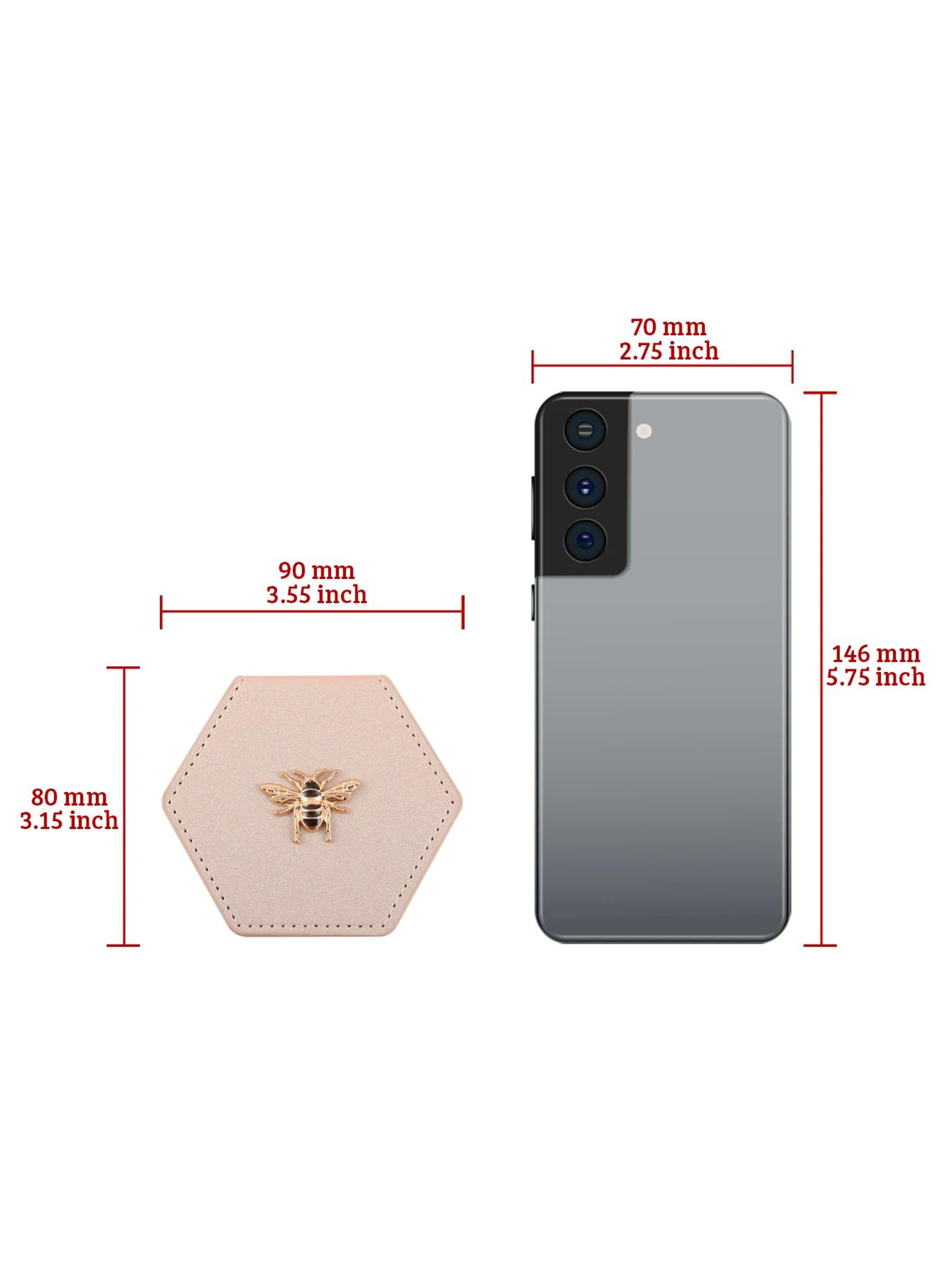 Hexagonal Stainless Steel Desktop Makeup Mirror 1