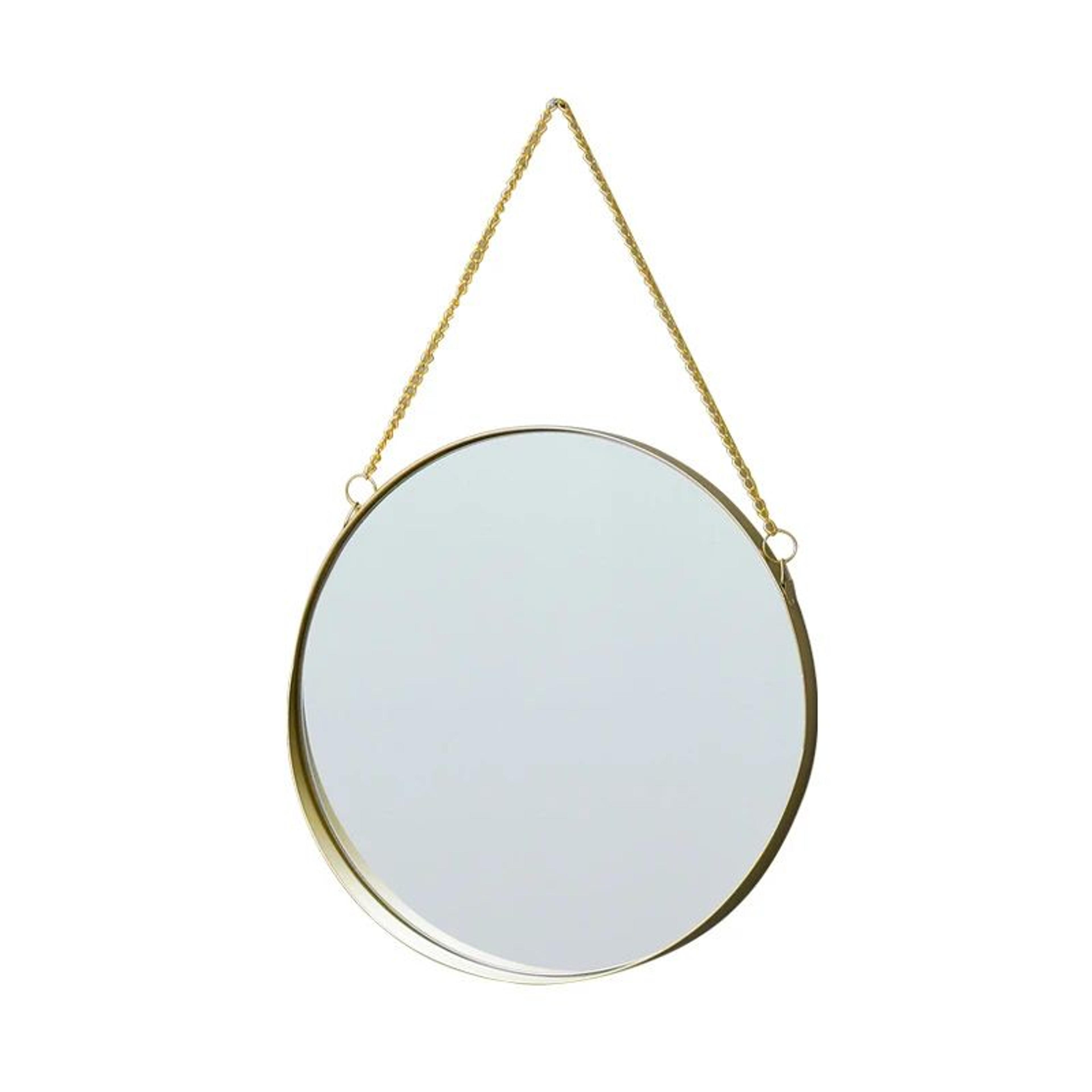 Nordic Round Wrought Iron Wall Mounted Decorative Mirror 1