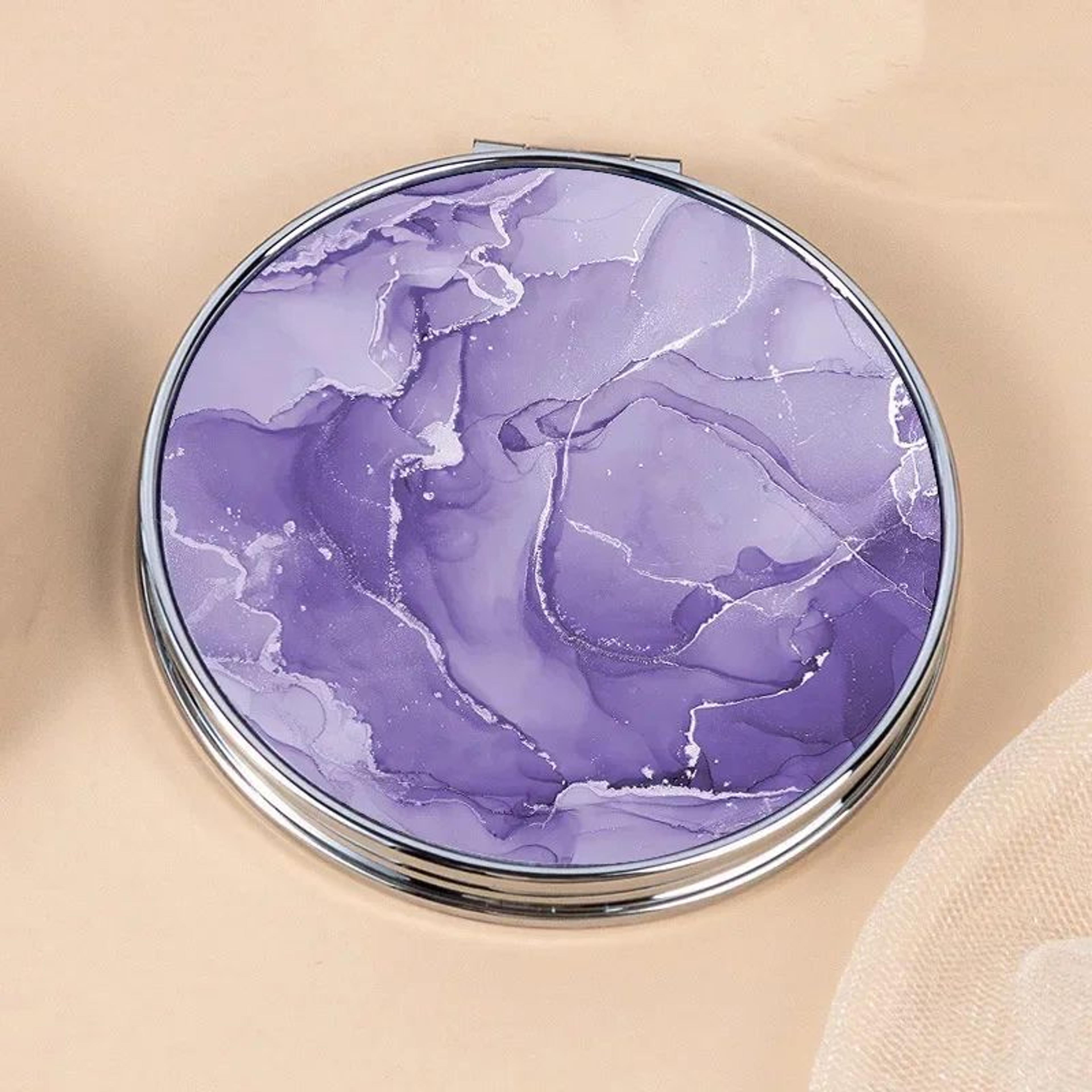 Vintage Stripe Mini Compact Portable Makeup Mirror 13
