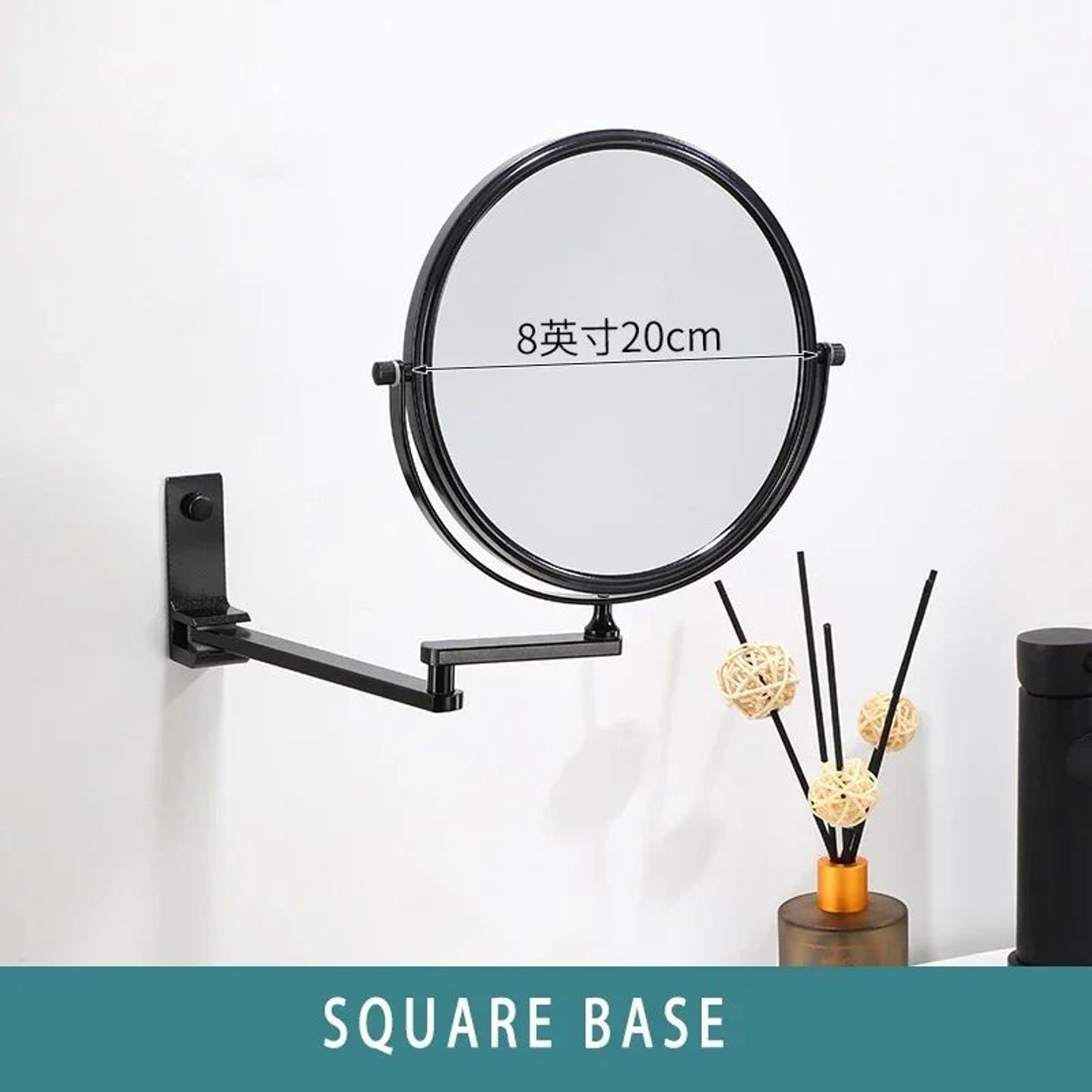 8 Inch Wall Mounted Double Sided Magnifying Makeup Mirror 6