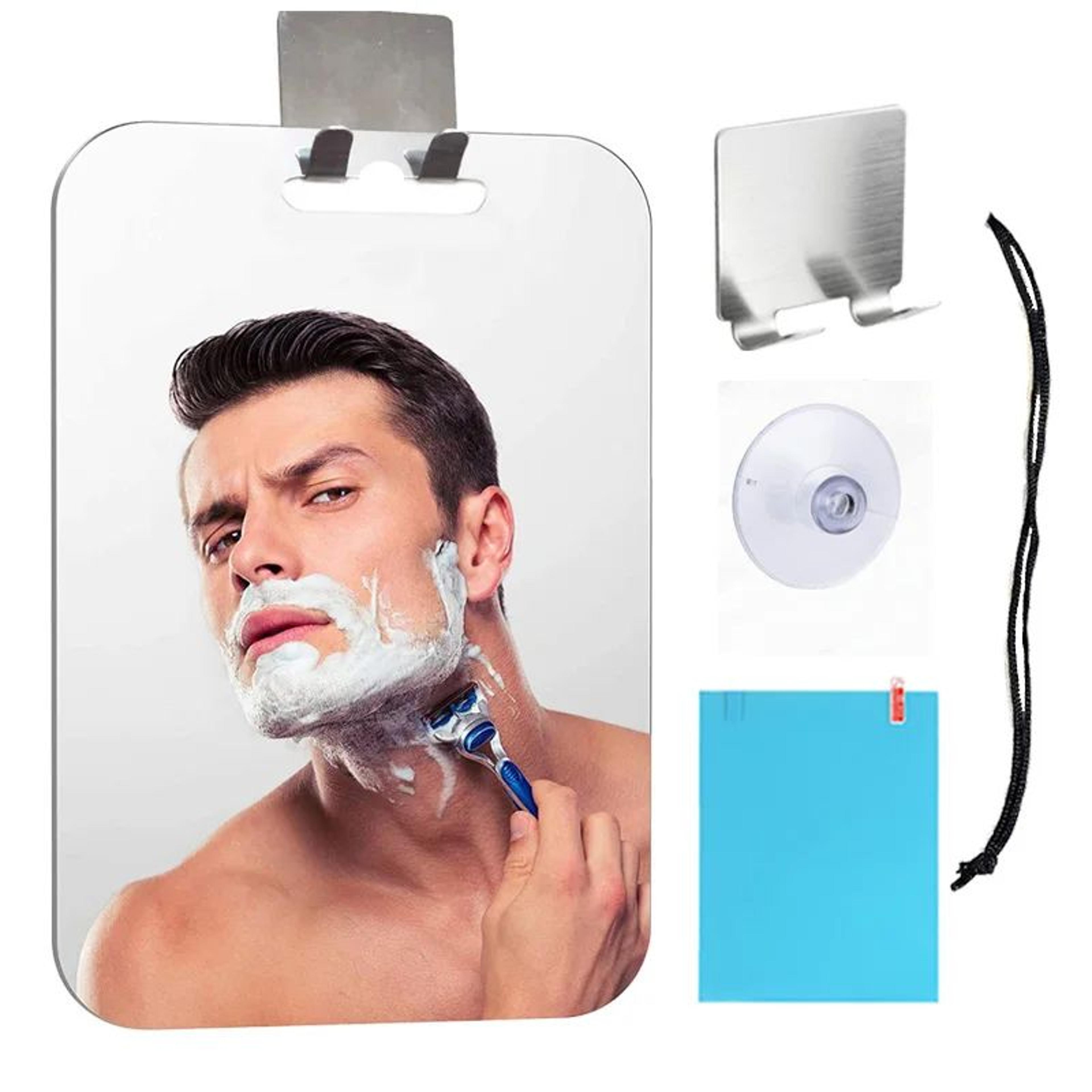 large fogless acrylic bathroom shower mirror set