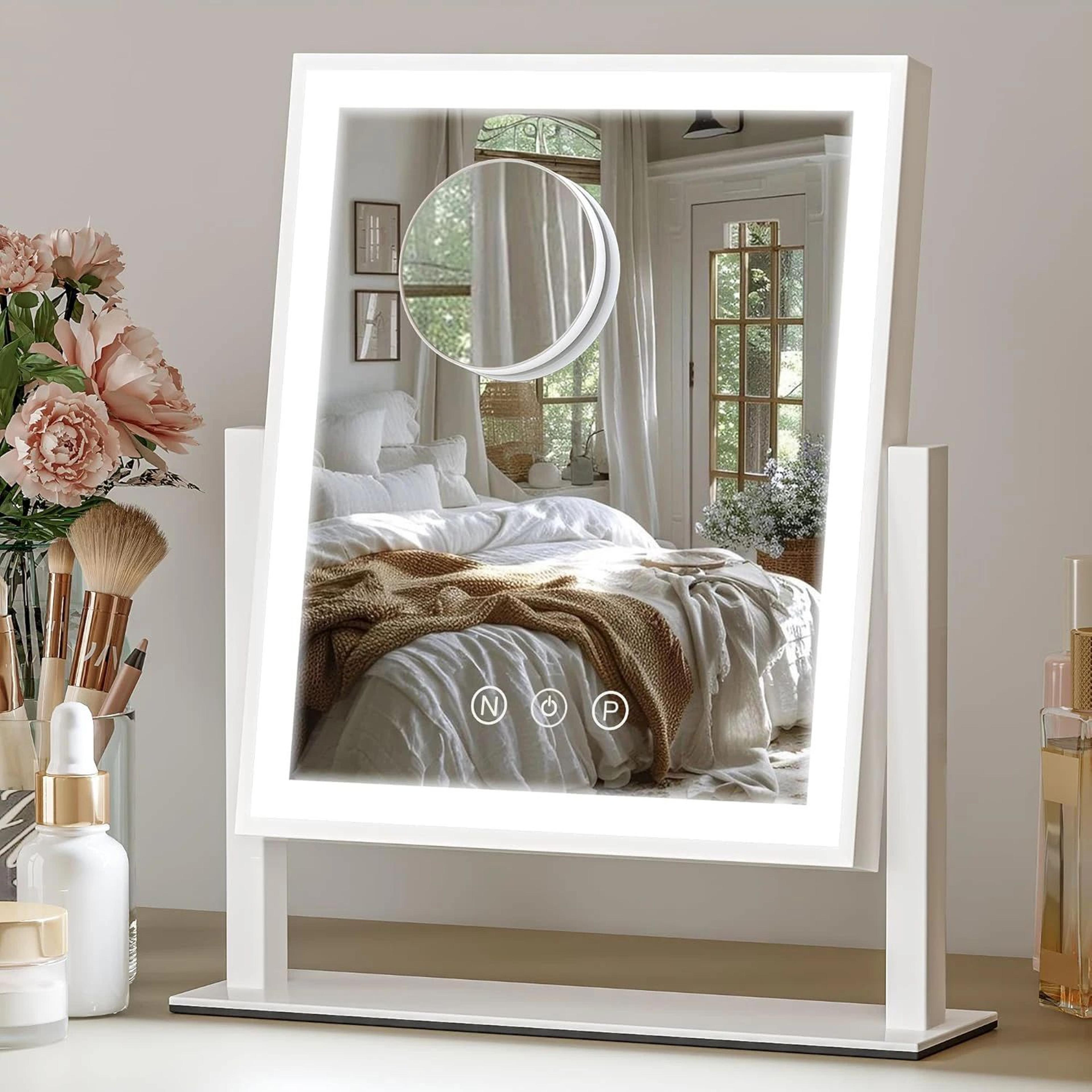 Hollywood Lighted Vanity Mirror With 10X Magnification 6