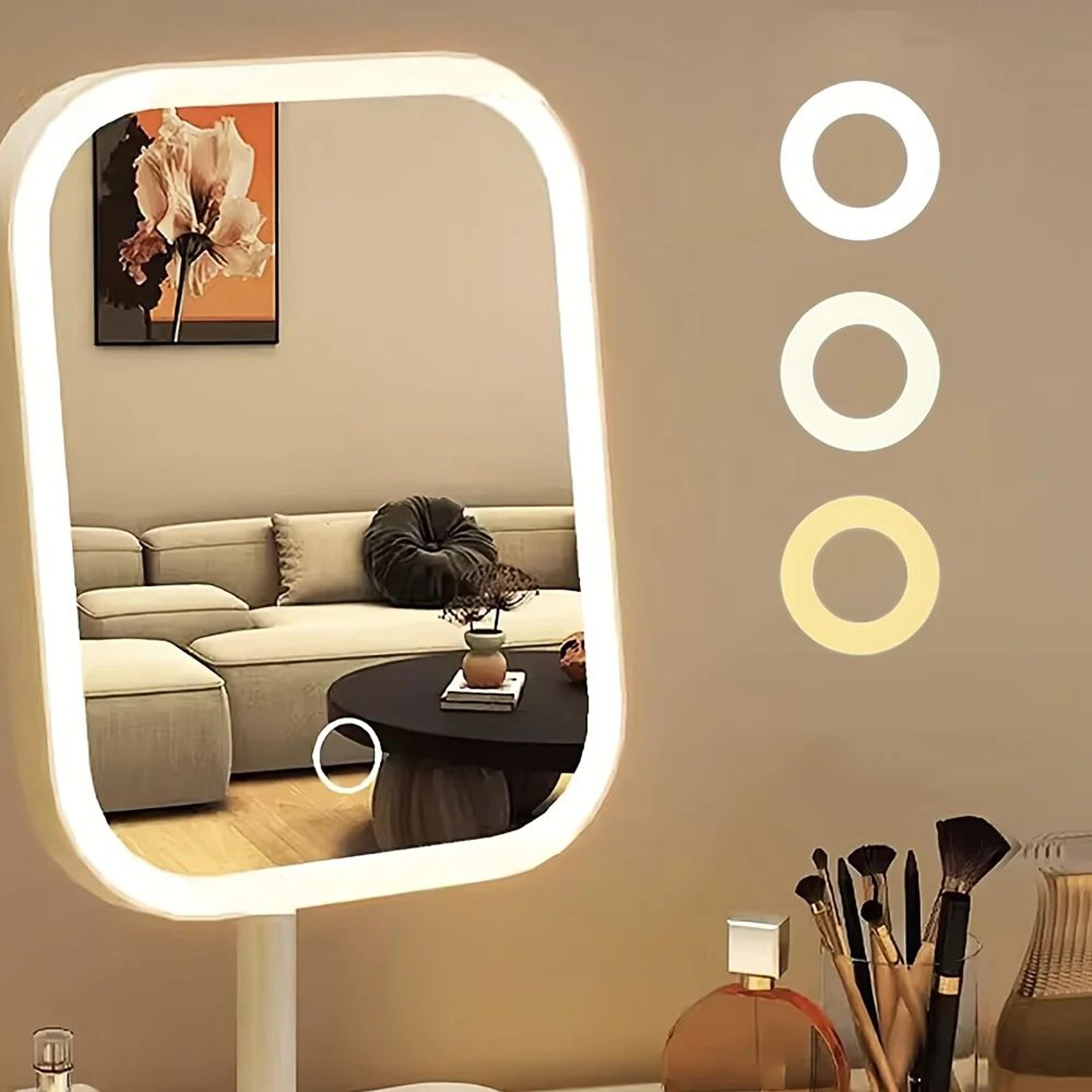 Rechargeable LED Makeup Mirror With Touch Control 5