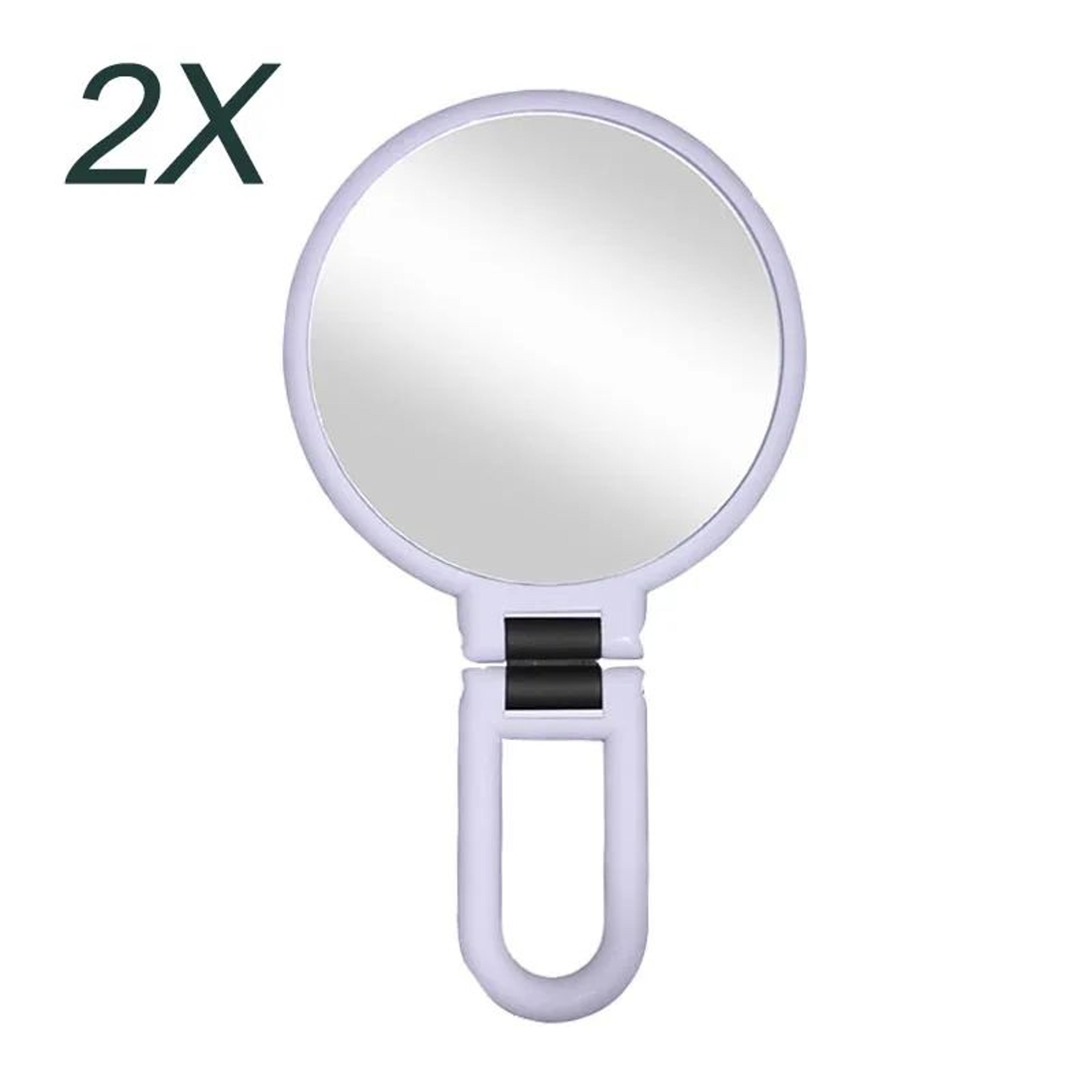 Foldable Pocket Makeup Mirror With Multiple Magnification 10