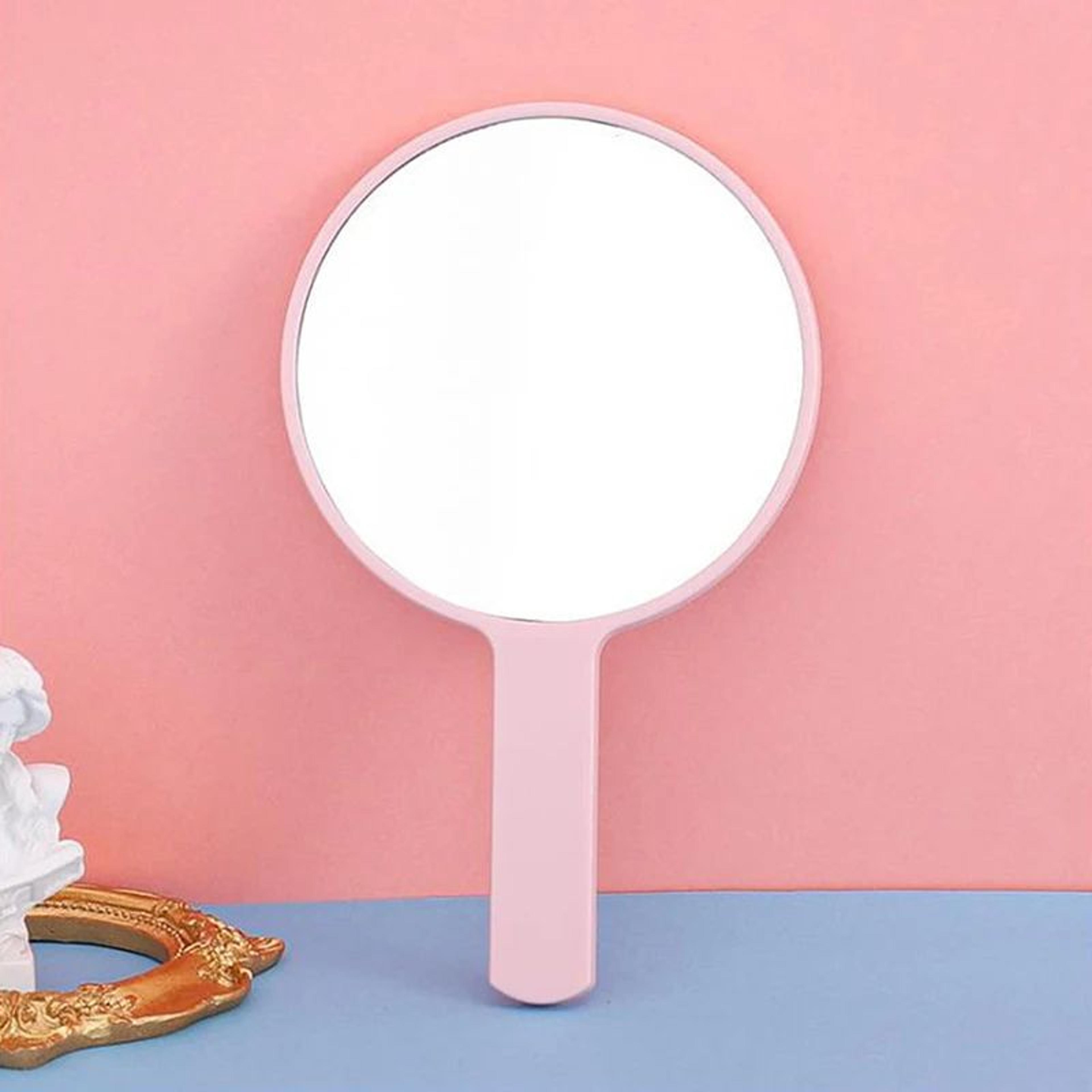 Portable Round Handheld Vanity Makeup Mirror 4