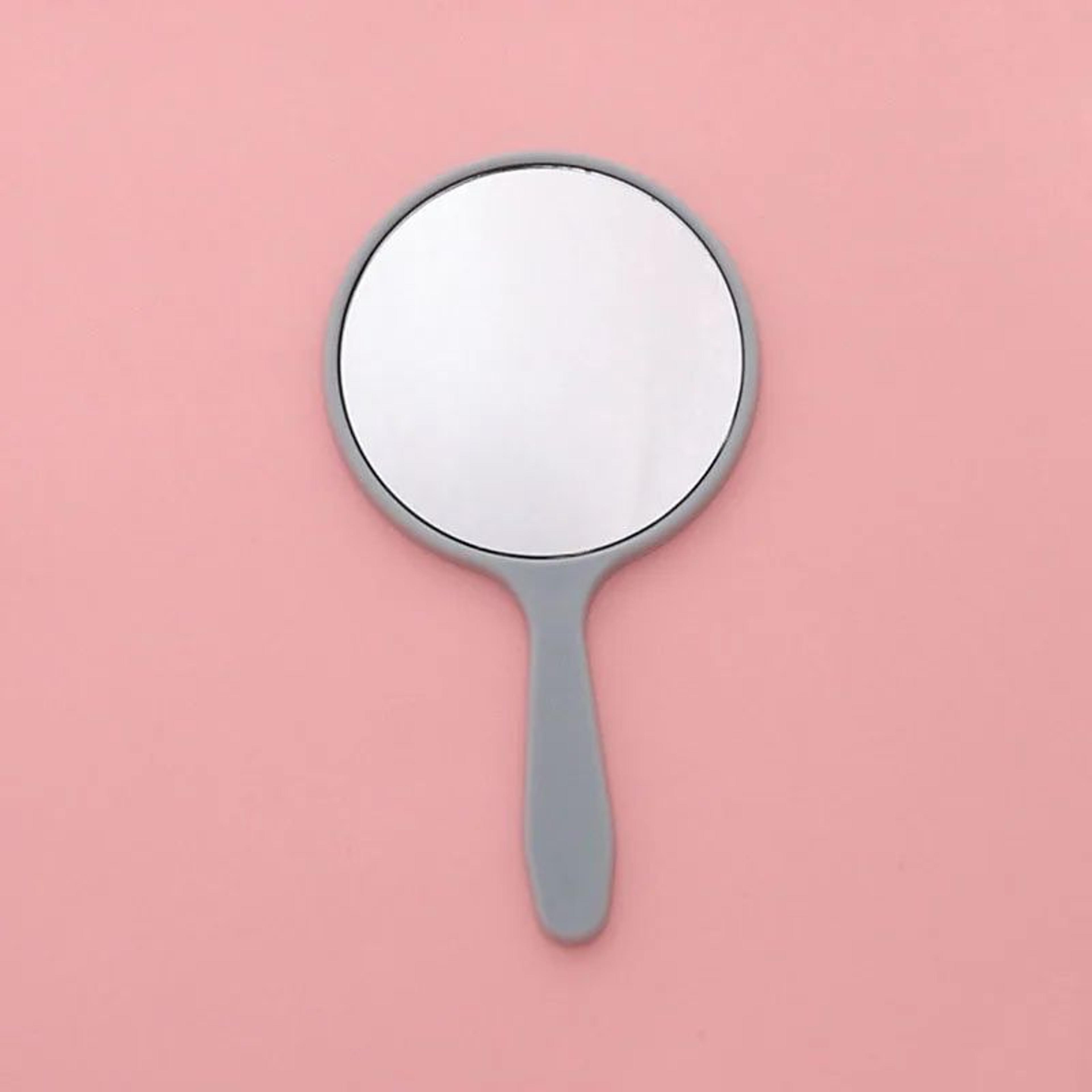 Portable Round Handheld Vanity Makeup Mirror 7