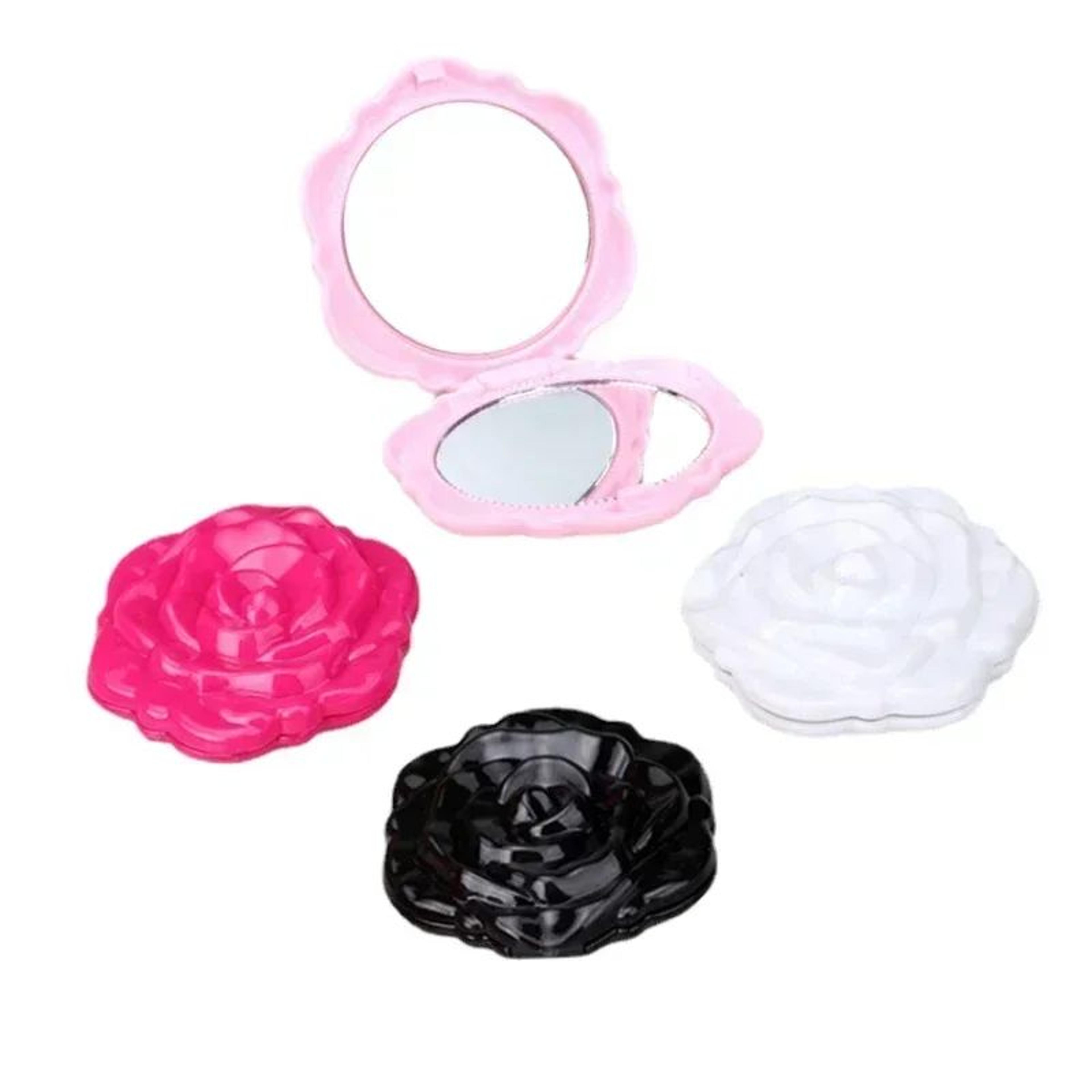 Retro Rose Double Sided Compact Pocket Makeup Mirror 1