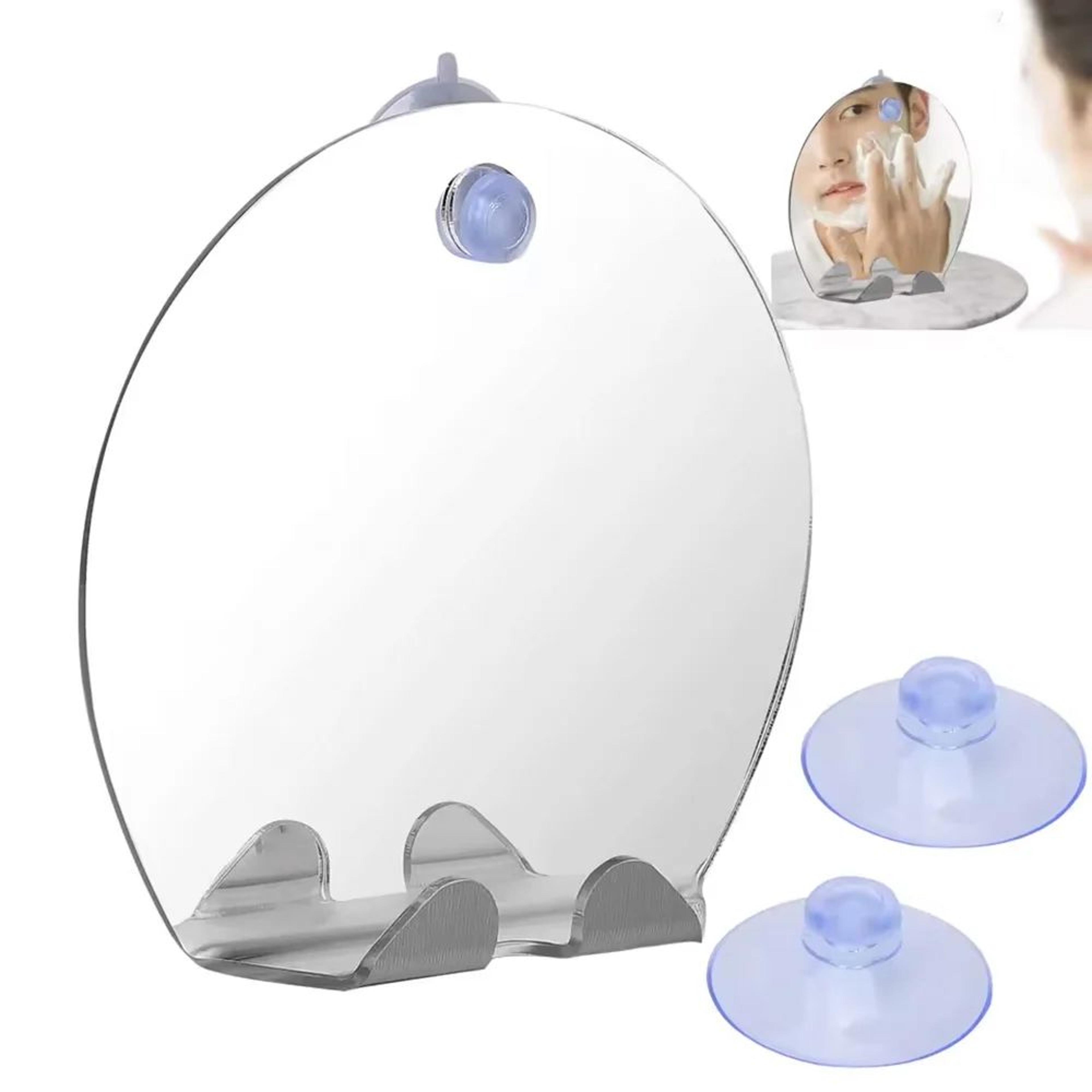 Acrylic Unbreakable Shower Shaving Mirror With Razor Hook 4