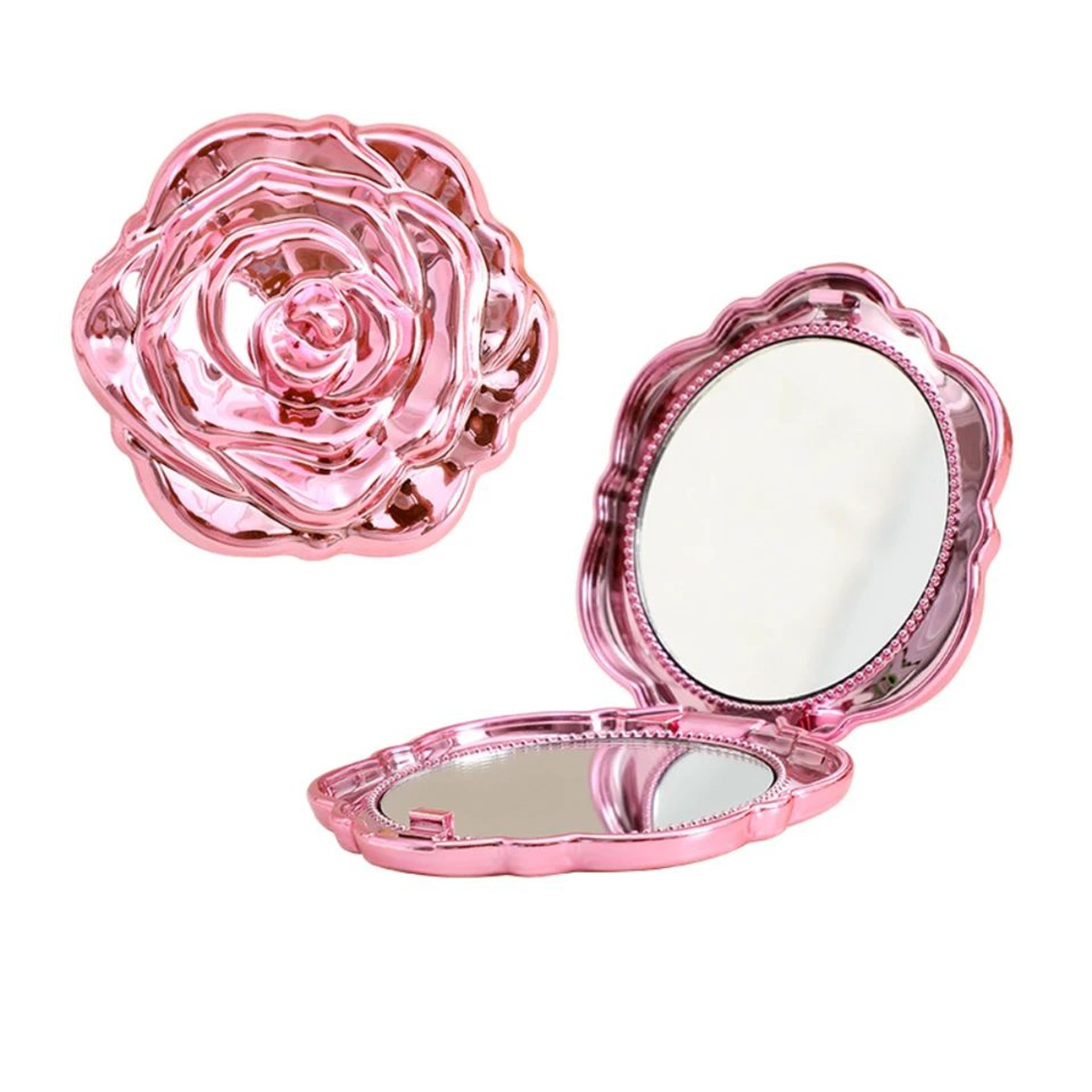 Rose Flower Double Sided Foldable Pocket Makeup Mirror 5