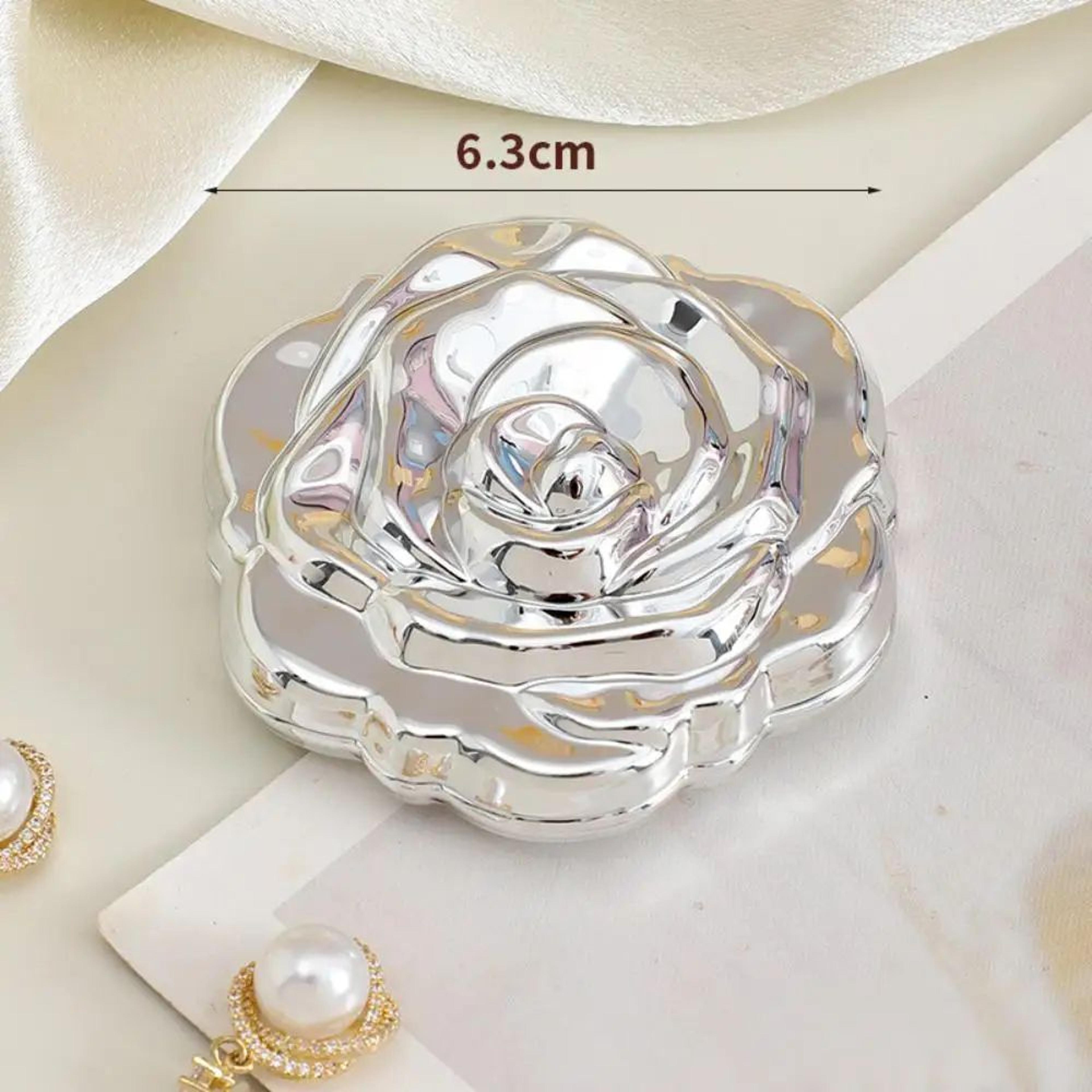 Rose Flower Double Sided Foldable Pocket Makeup Mirror 6