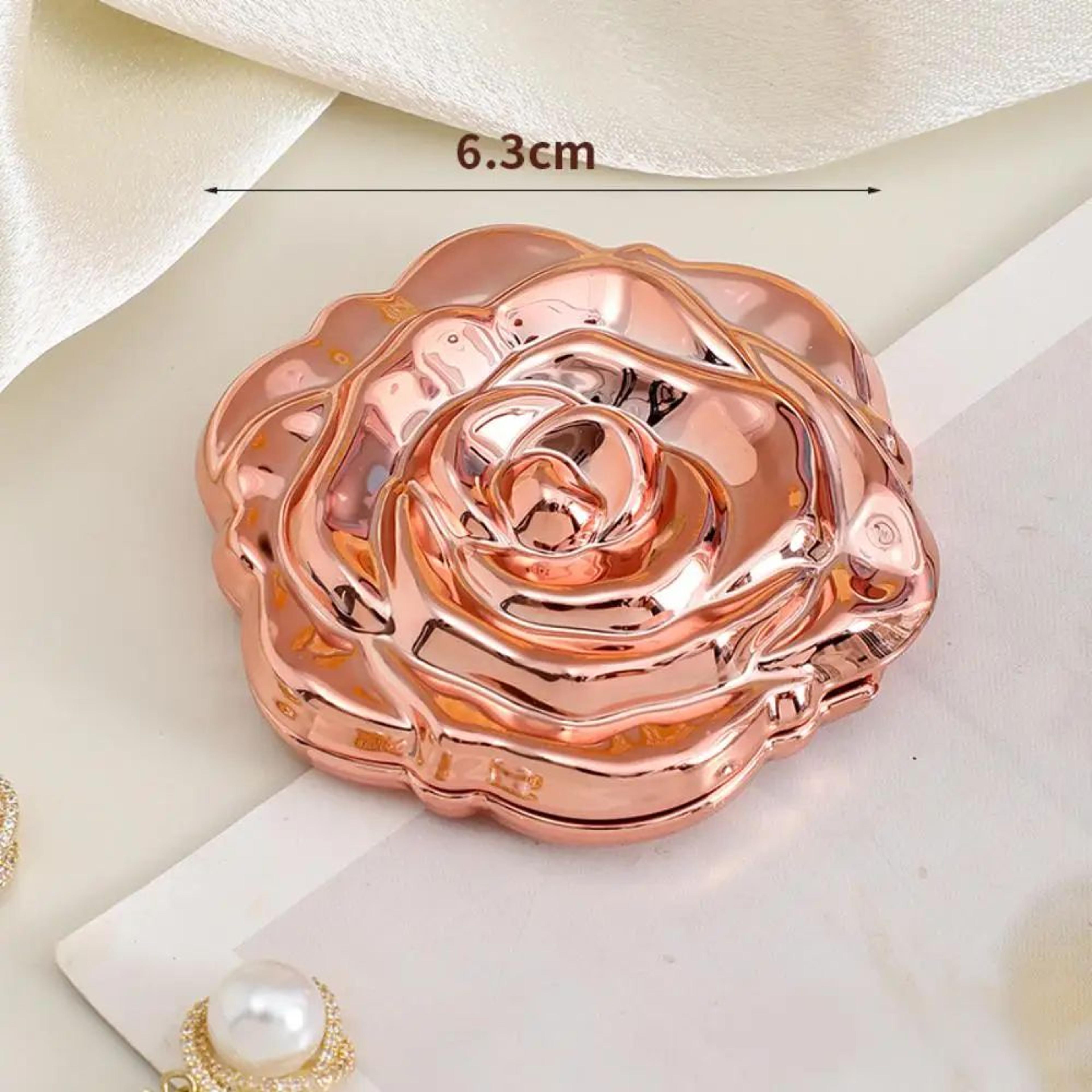 Rose Flower Double Sided Foldable Pocket Makeup Mirror 7