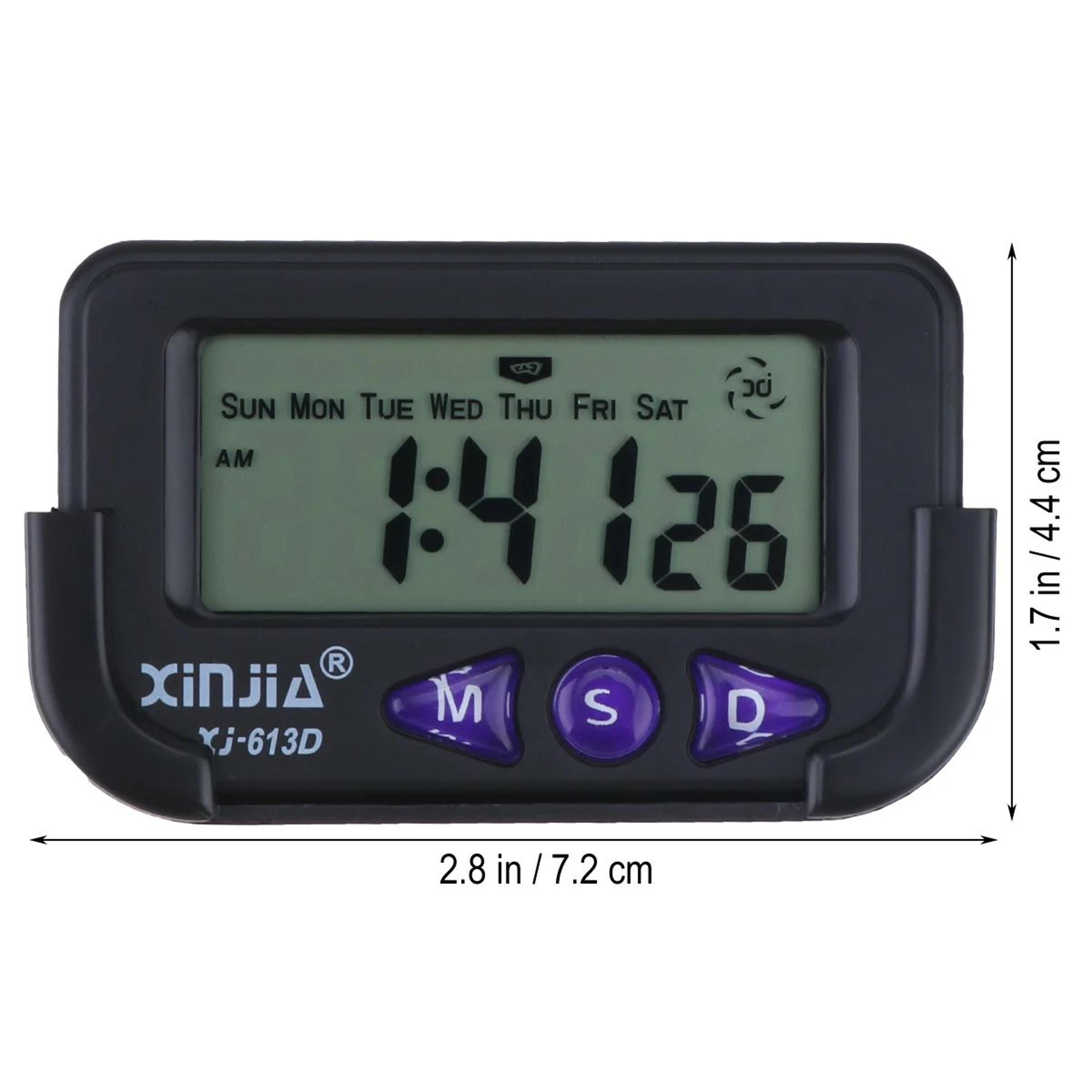 Car LCD Digital Clock With Seconds Display 4