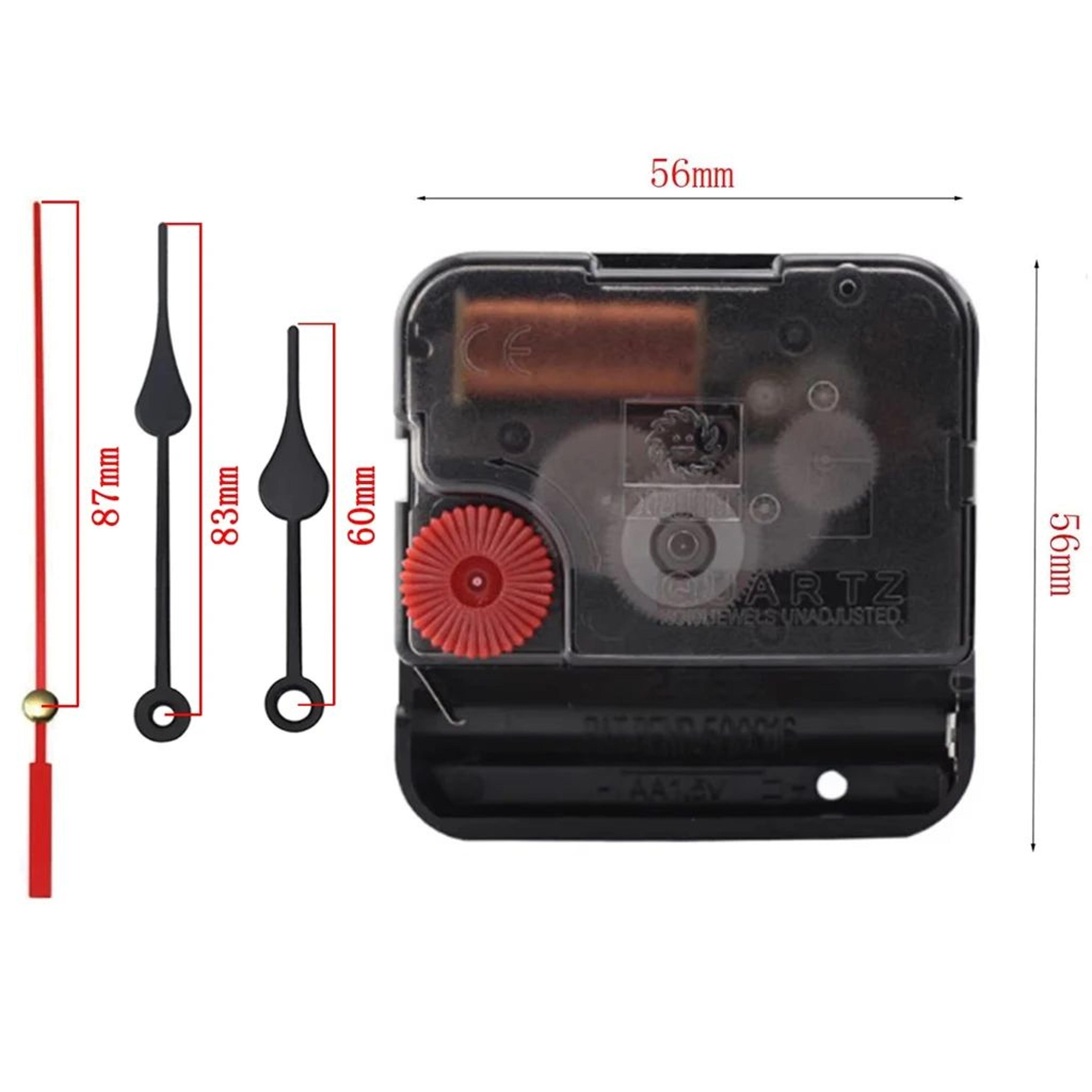 Silent Sweep Quartz Wall Clock Movement With Hands 5