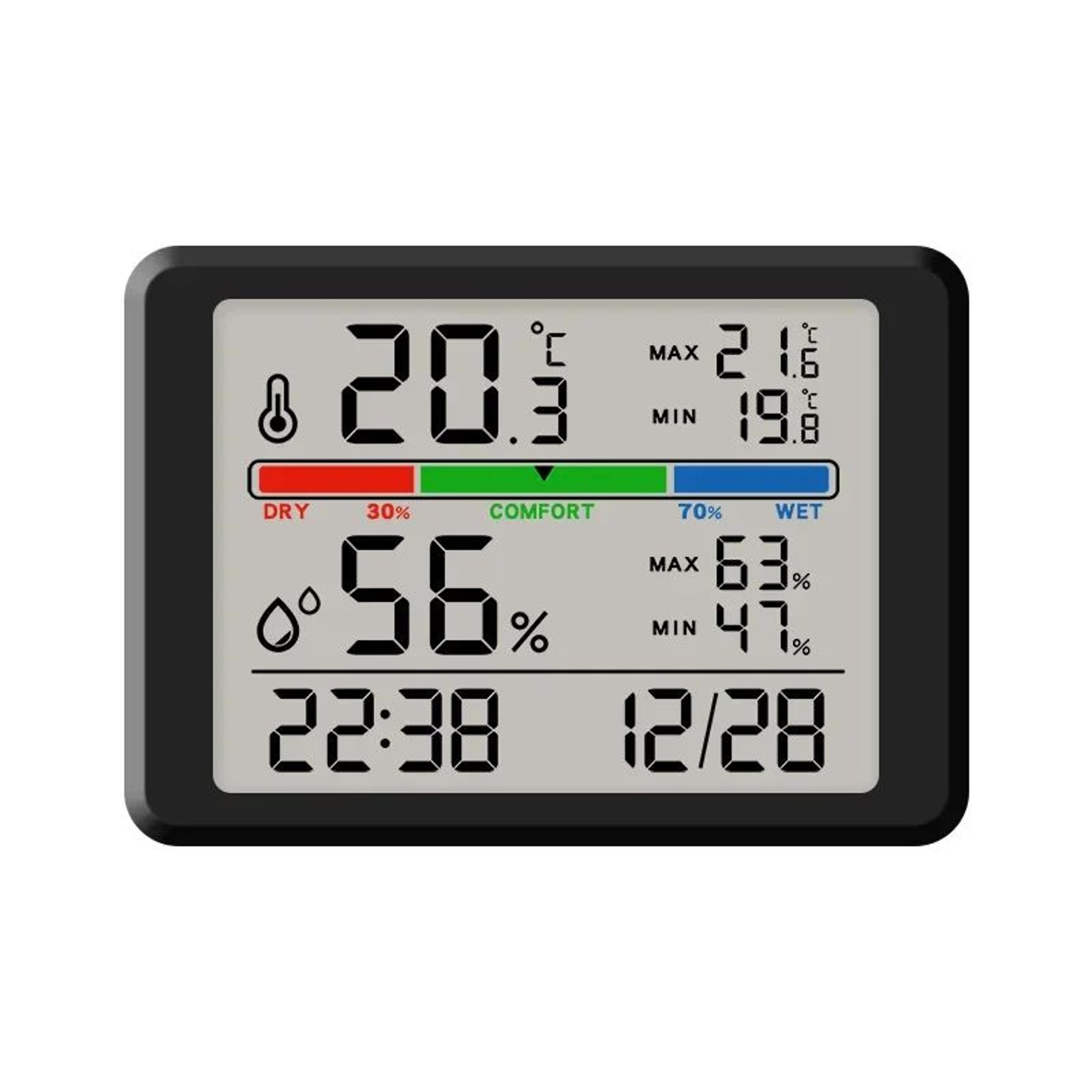 Ultra Thin Magnetic Digital Alarm Clock With Temperature Display 6