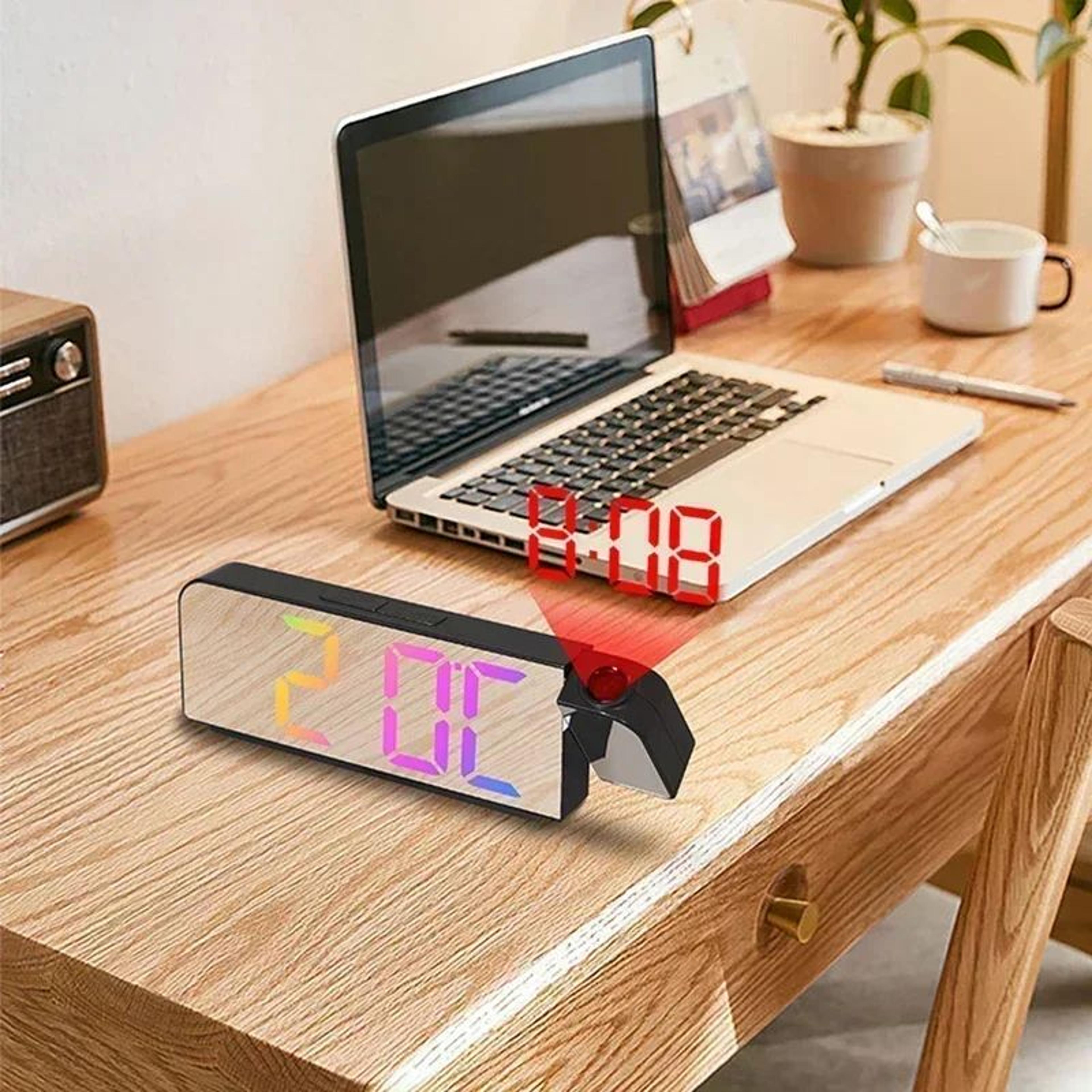 Rotating Digital Projection Alarm Clock With Night Mode 2
