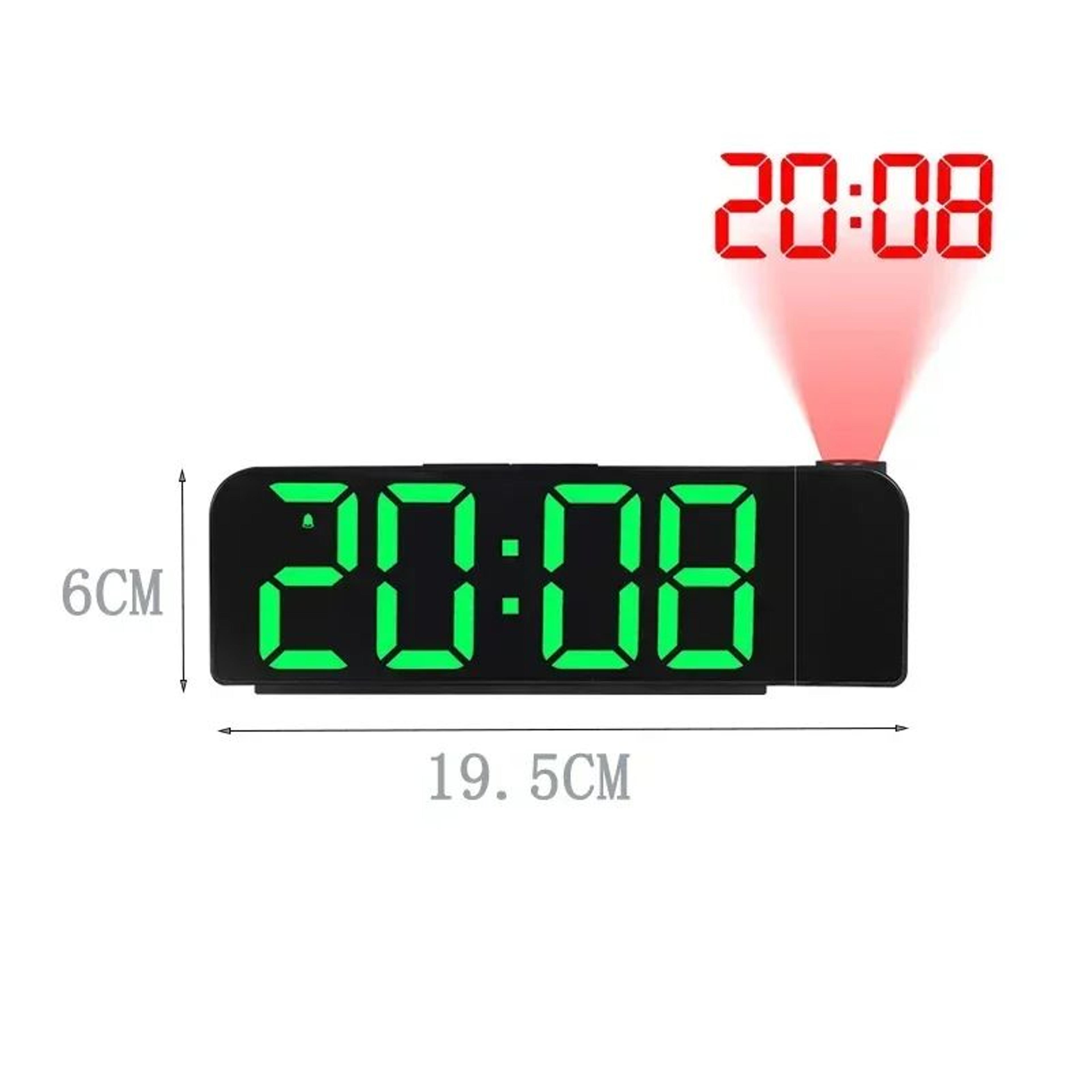 Rotating Digital Projection Alarm Clock With Night Mode 4