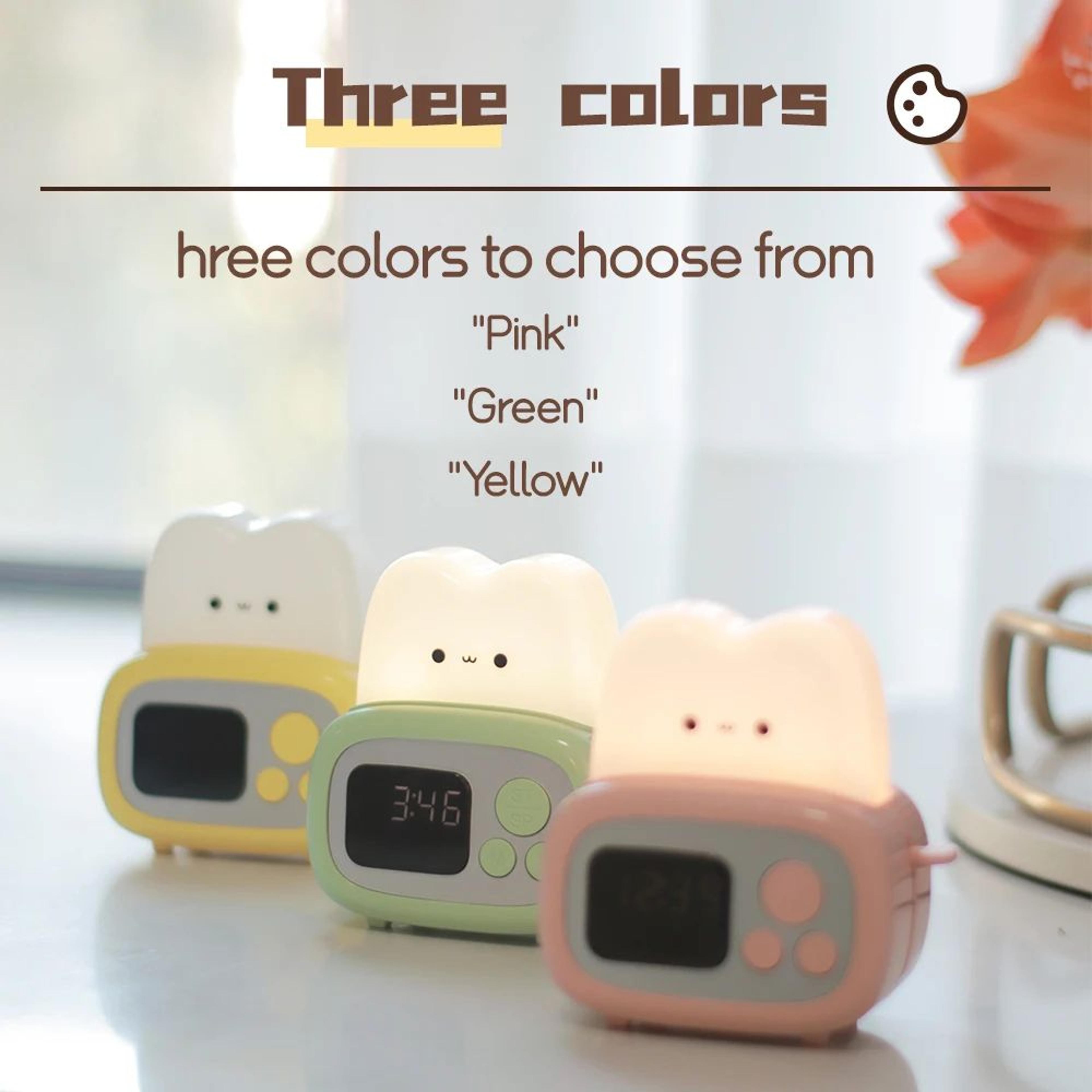 Creative Toaster LED Alarm Clock With Night Light And Timer 5