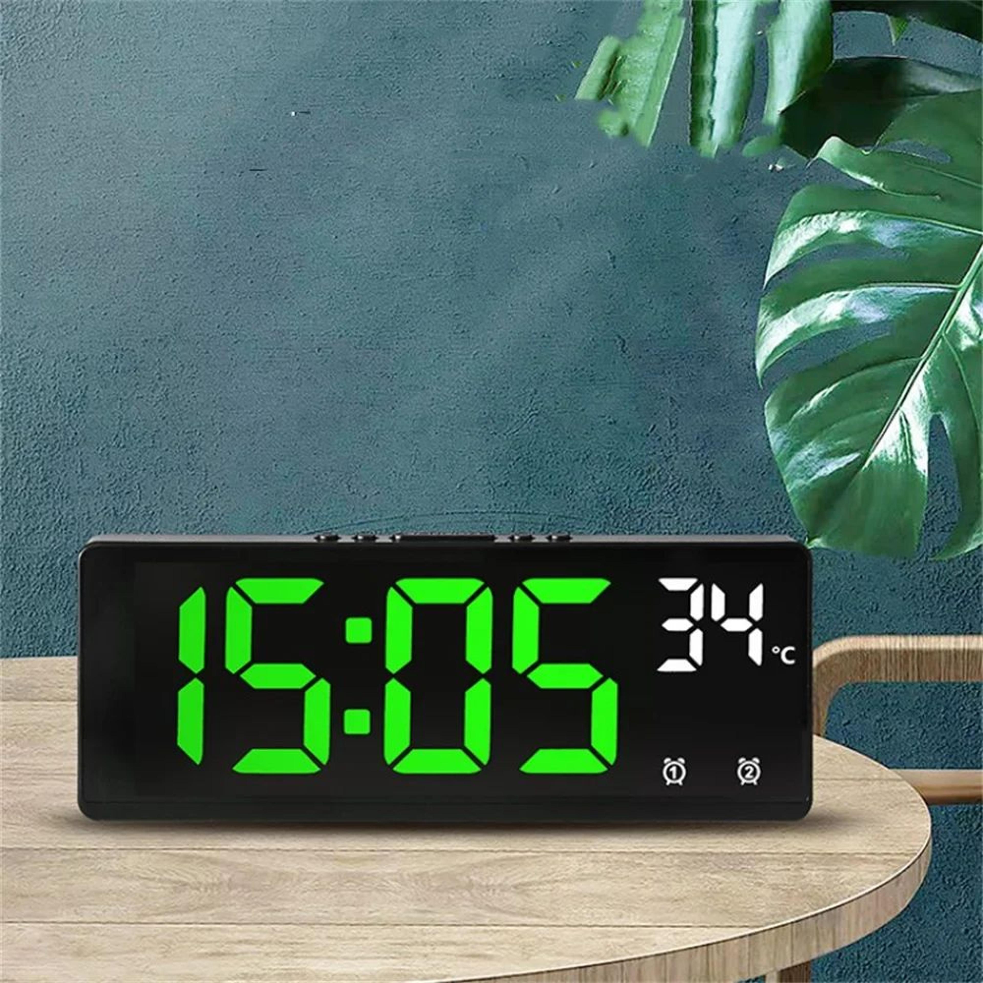 Voice Control LED Digital Alarm Clock With Dual Alarm And Temperature 0