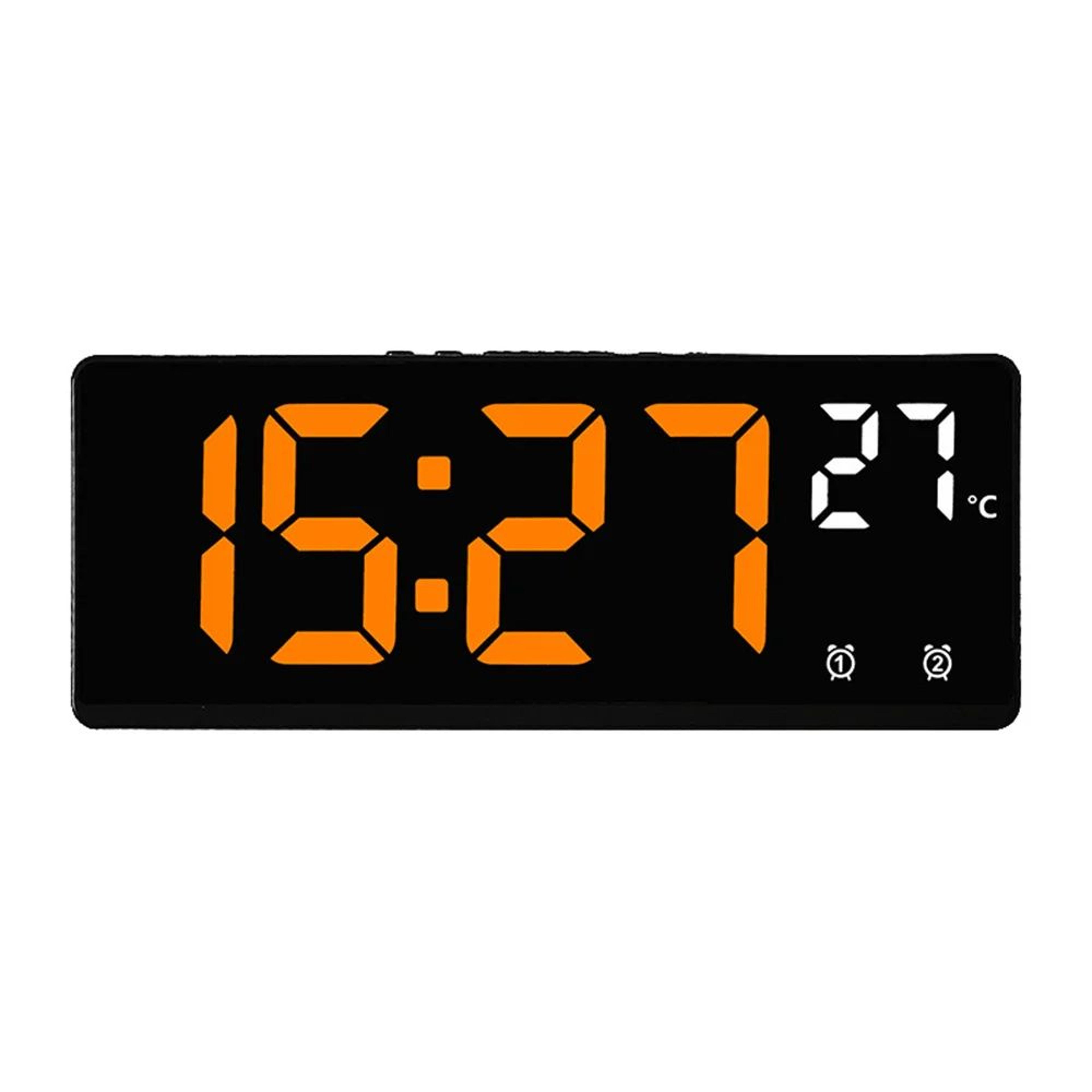 Voice Control LED Digital Alarm Clock With Dual Alarm And Temperature 12