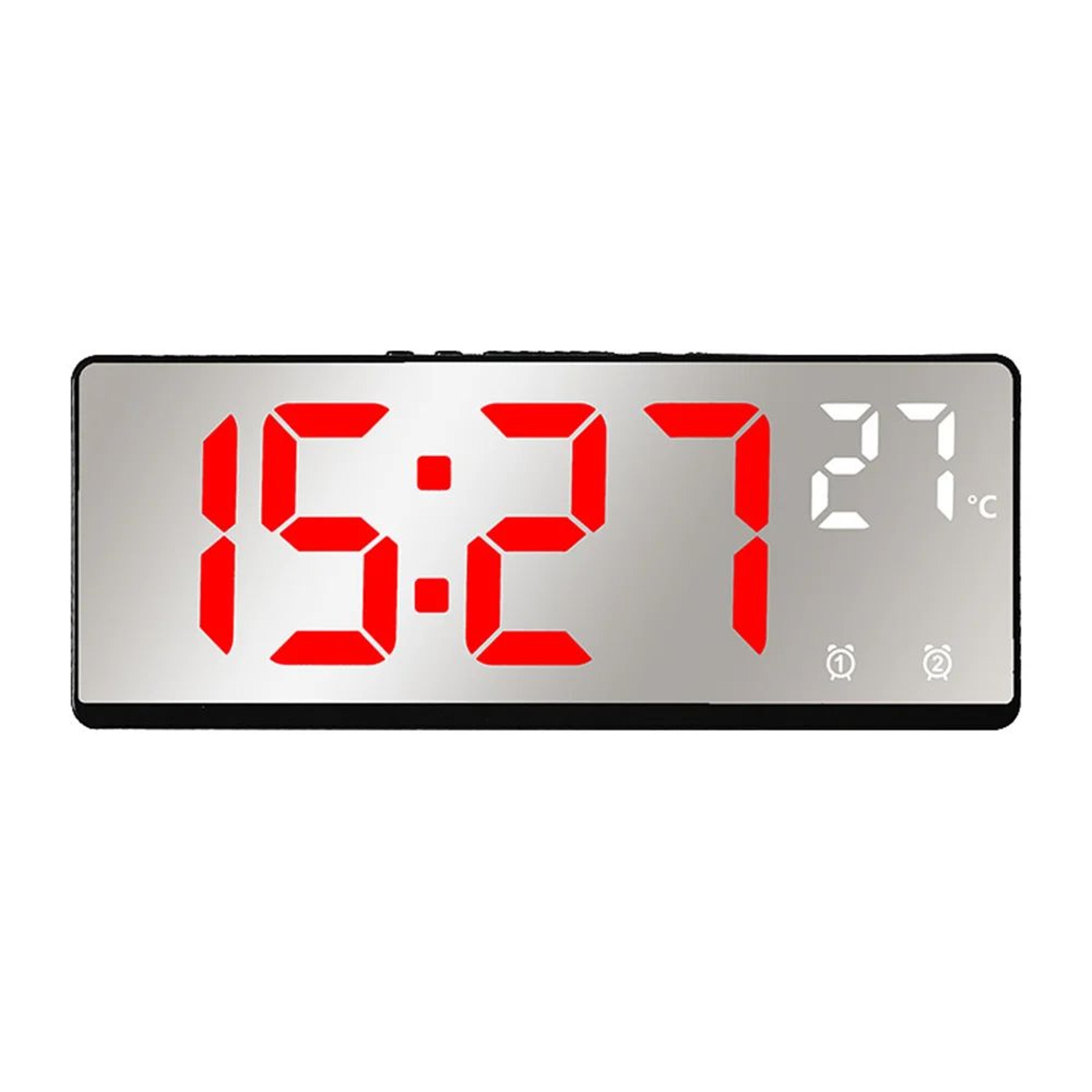 Voice Control LED Digital Alarm Clock With Dual Alarm And Temperature 9