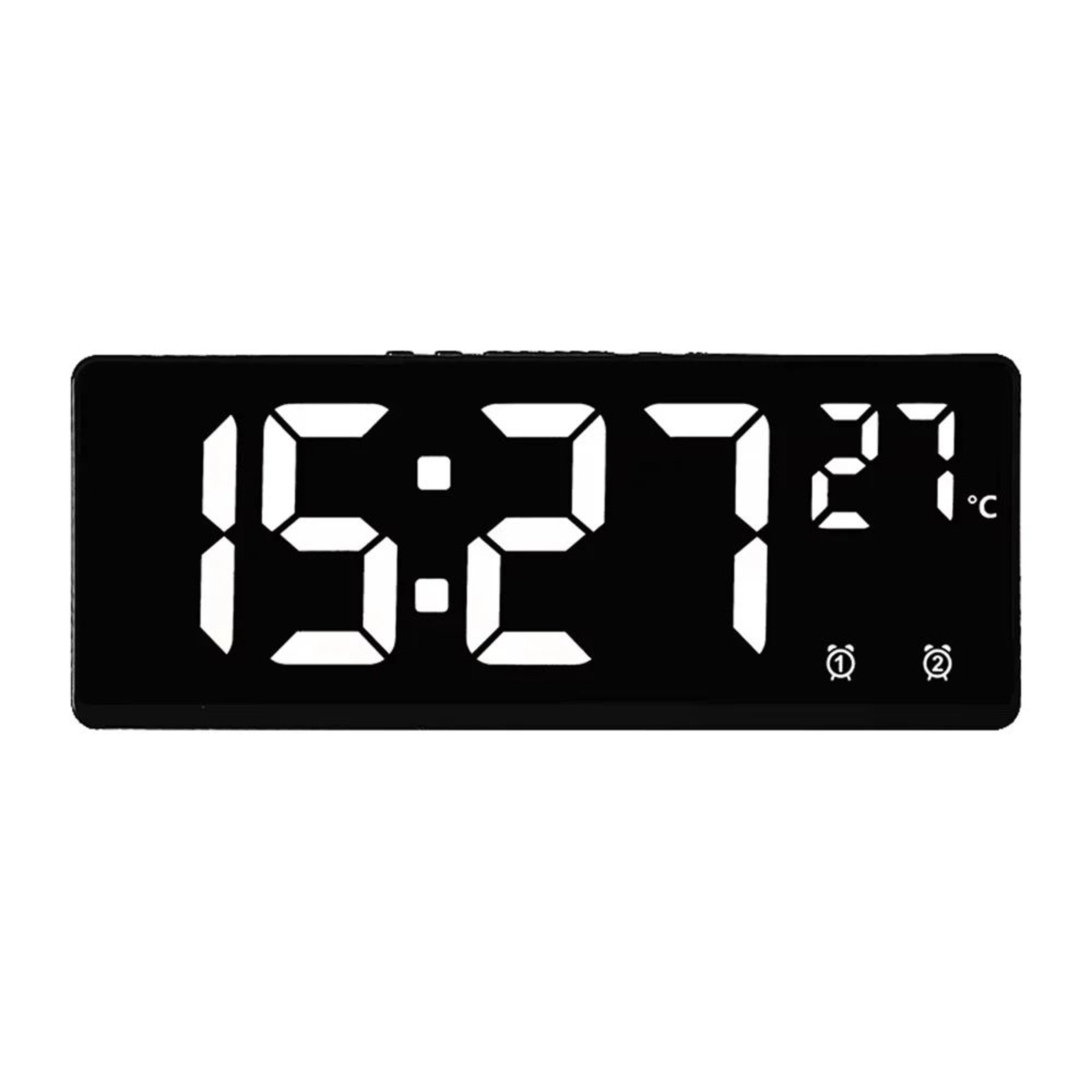 Voice Control LED Digital Alarm Clock With Dual Alarm And Temperature 15